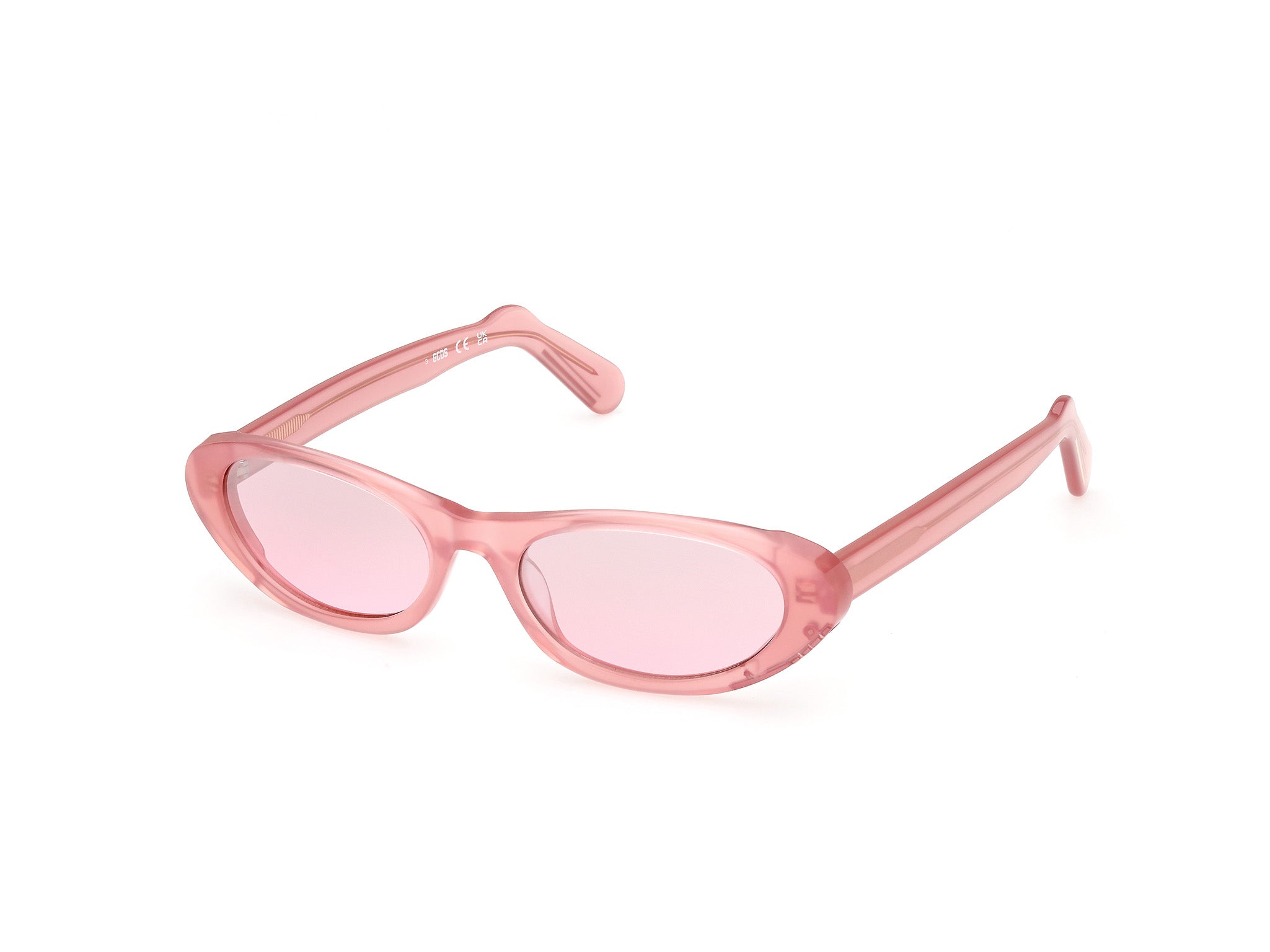 0889214507365 - Unisex GD0021 75T Gläser SONNENBRILLEN Acetato Fucsia Bordeaux Katzenauge Normal