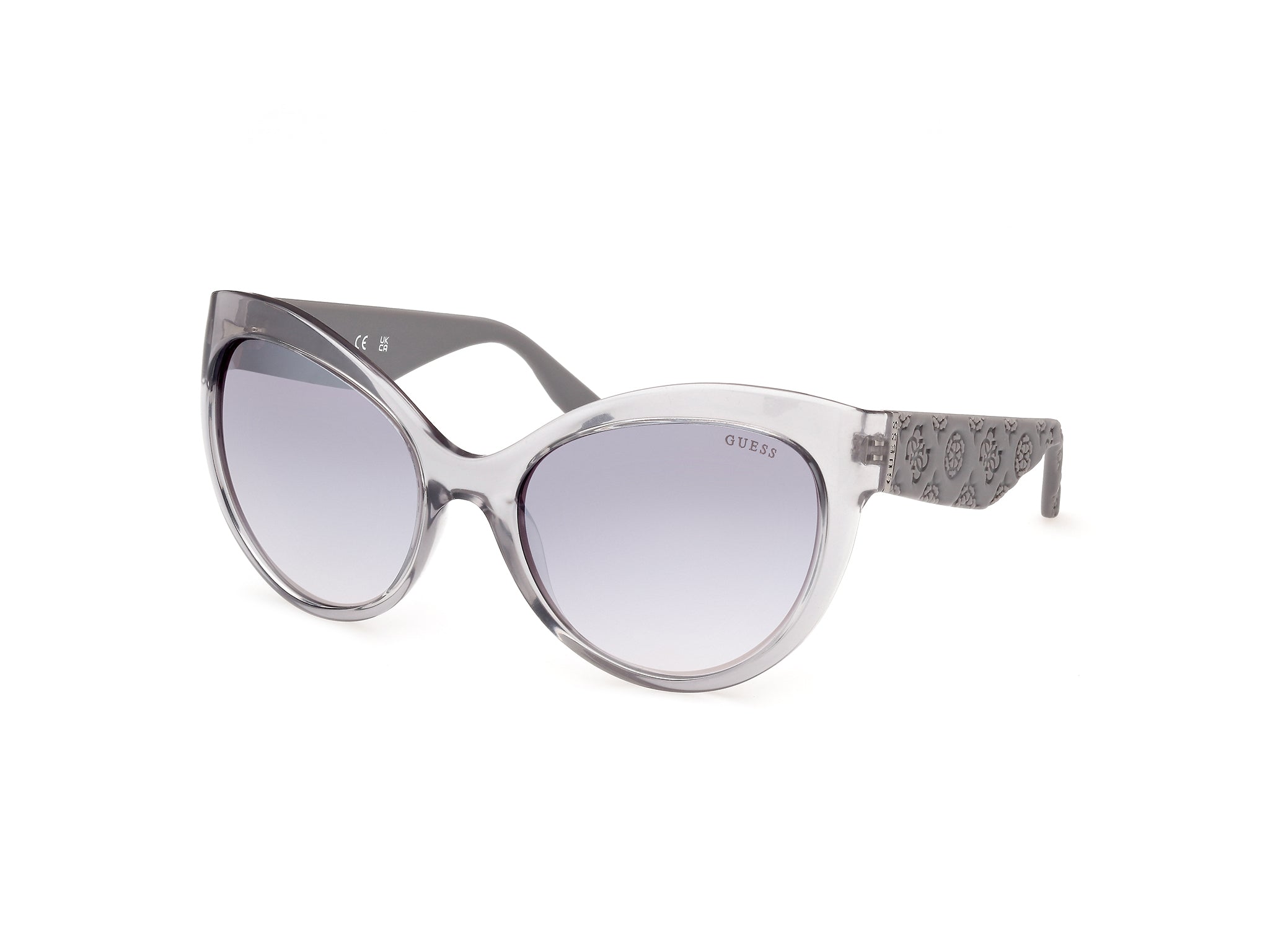 0889214508140 - Damen GU00130 20C Gläser SONNENBRILLEN Injiziert Grau Rauch Schmetterling Normal