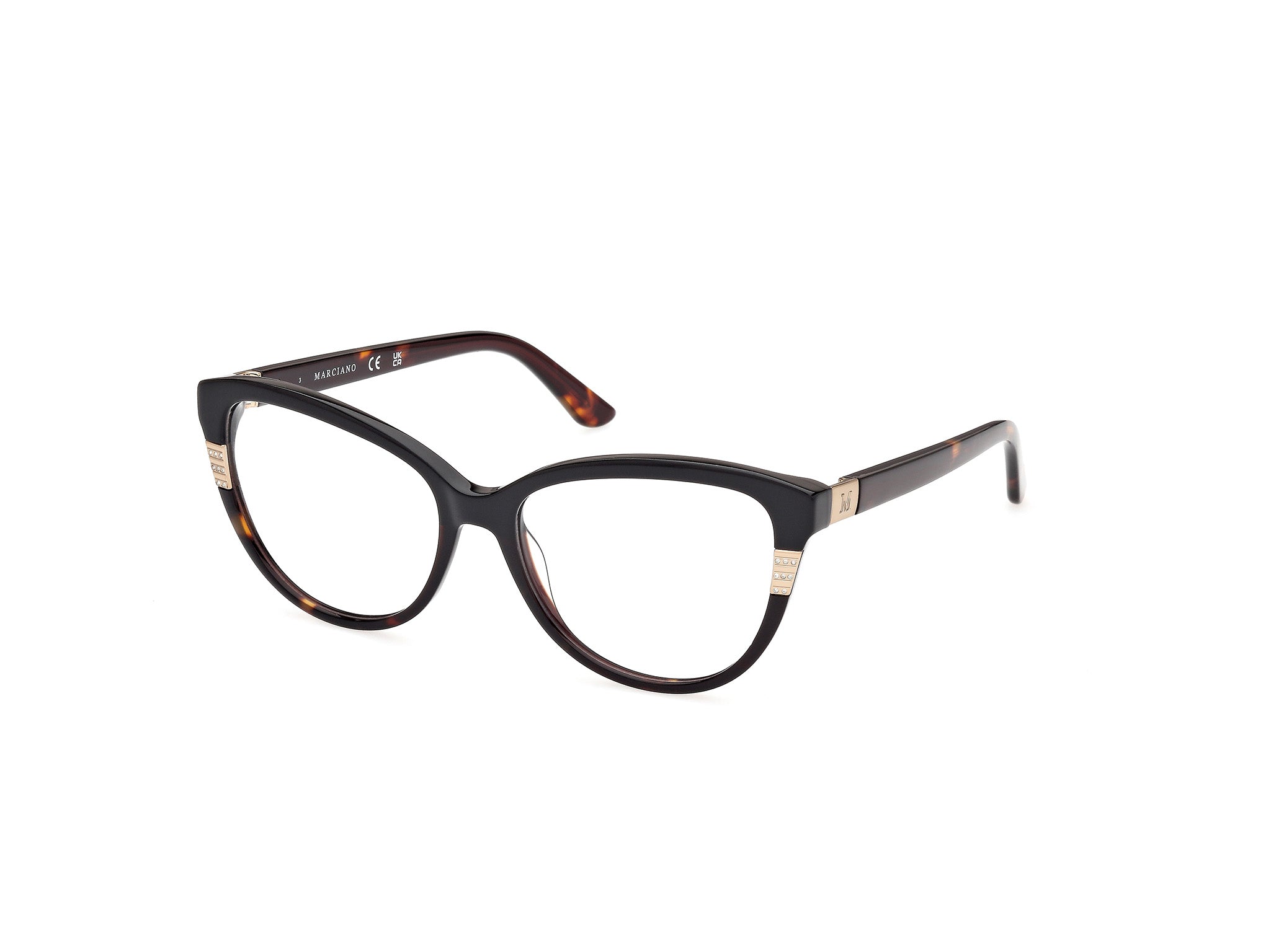 0889214509512 - Damen GM50011 5 Rahmen von BRILLEN Acetat Schwarz  Cat Eye Normal