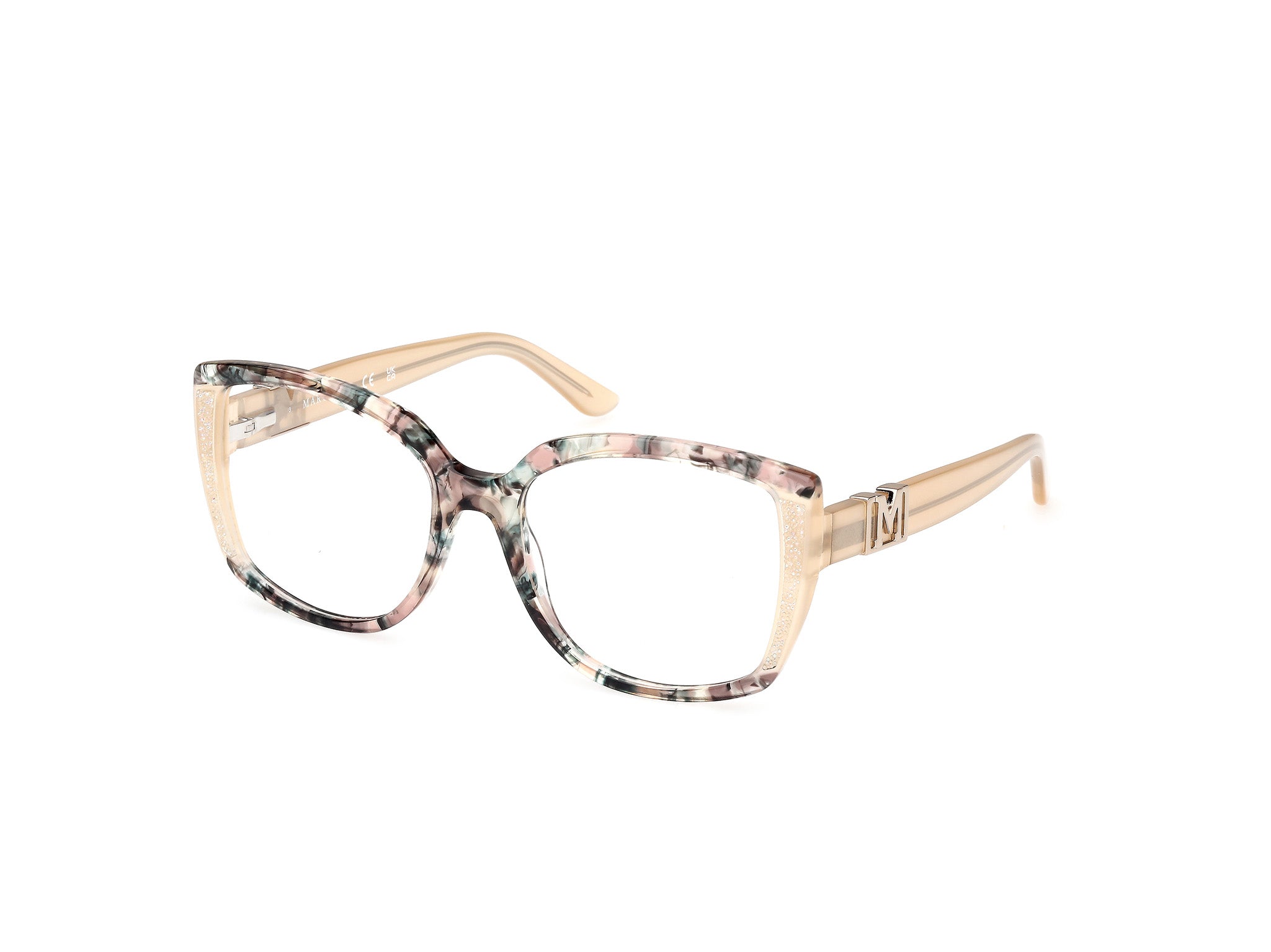 0889214509581 - Damen GM50012 59 Rahmen von BRILLEN Acetat Beige  Quadratisch Normal