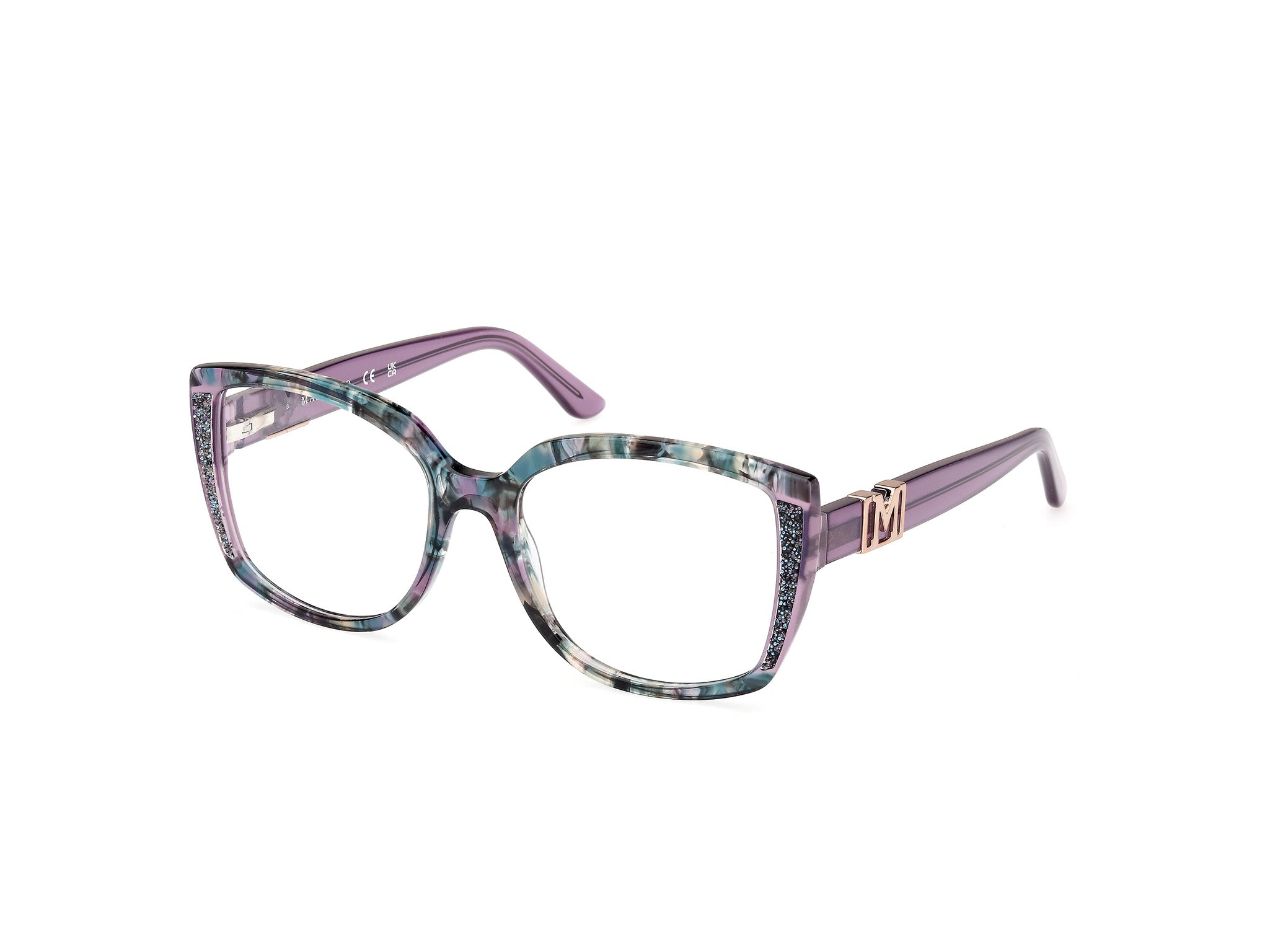 0889214509598 - Damen GM50012 83 Rahmen von BRILLEN Acetat Violett  Quadratisch Normal