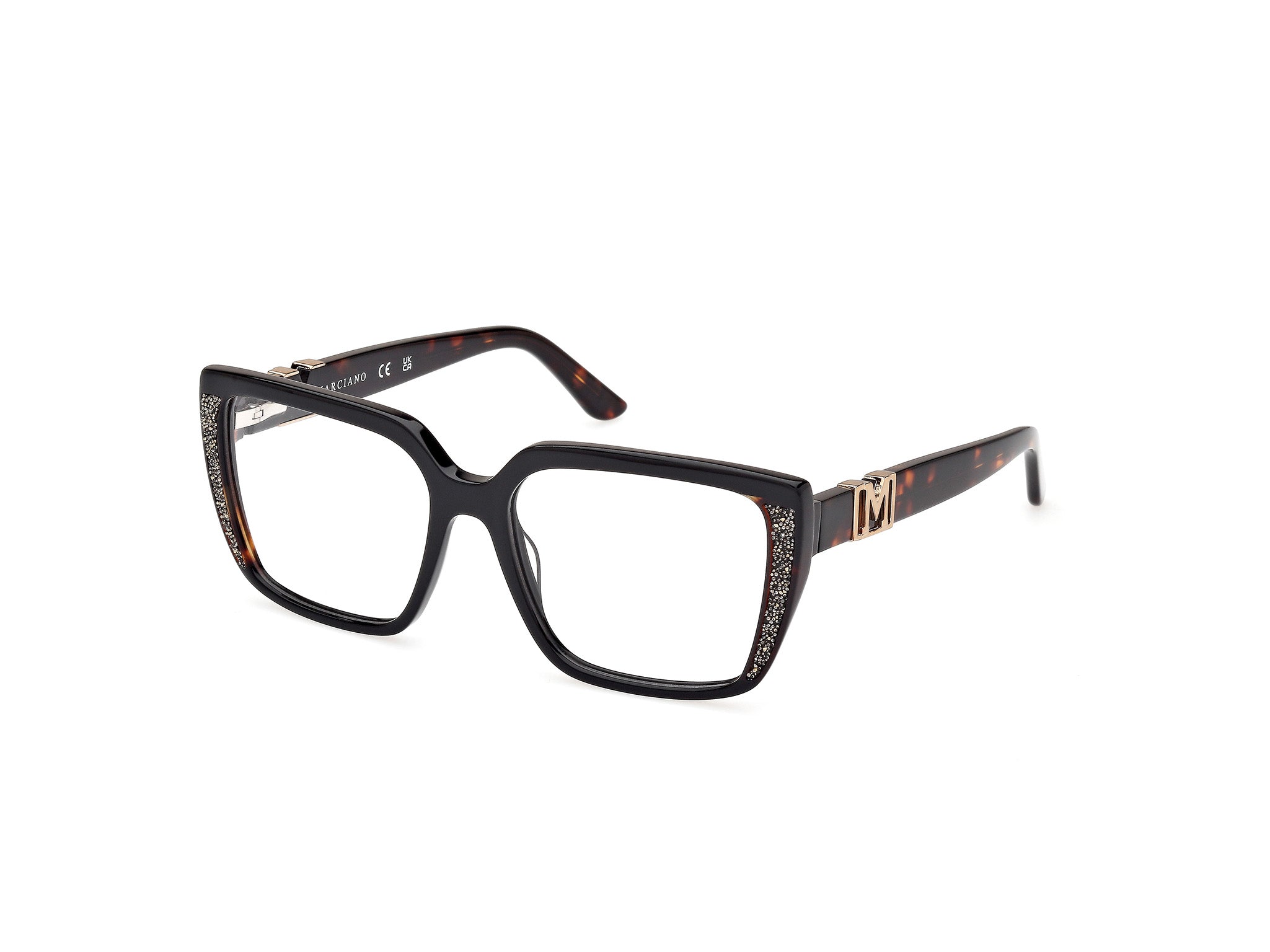 0889214509611 - Damen GM50013 5 Rahmen von BRILLEN Acetat Schwarz  Quadratisch Normal