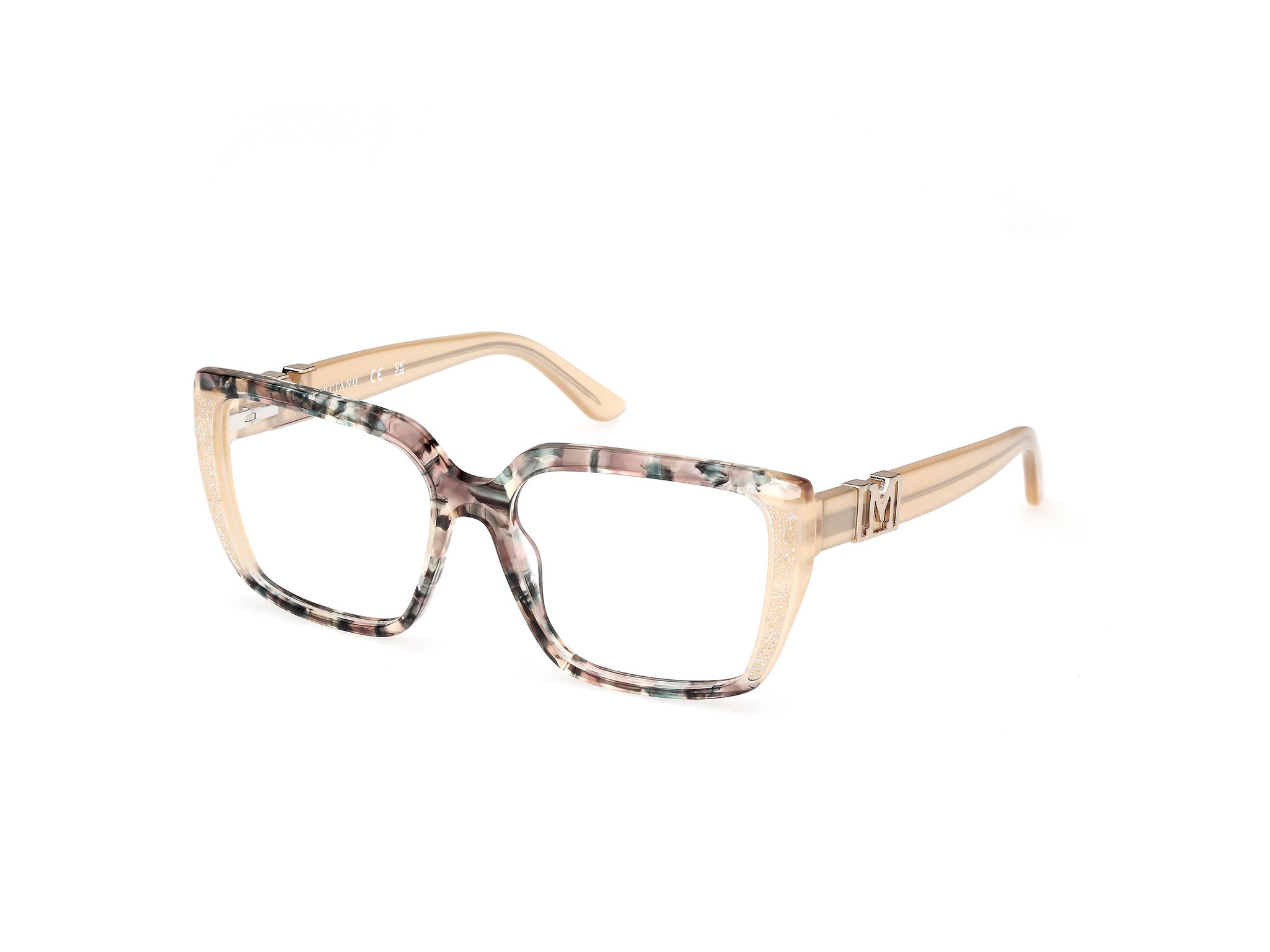 0889214509635 - Damen GM50013 59 Rahmen von BRILLEN Acetat Beige  Quadratisch Normal