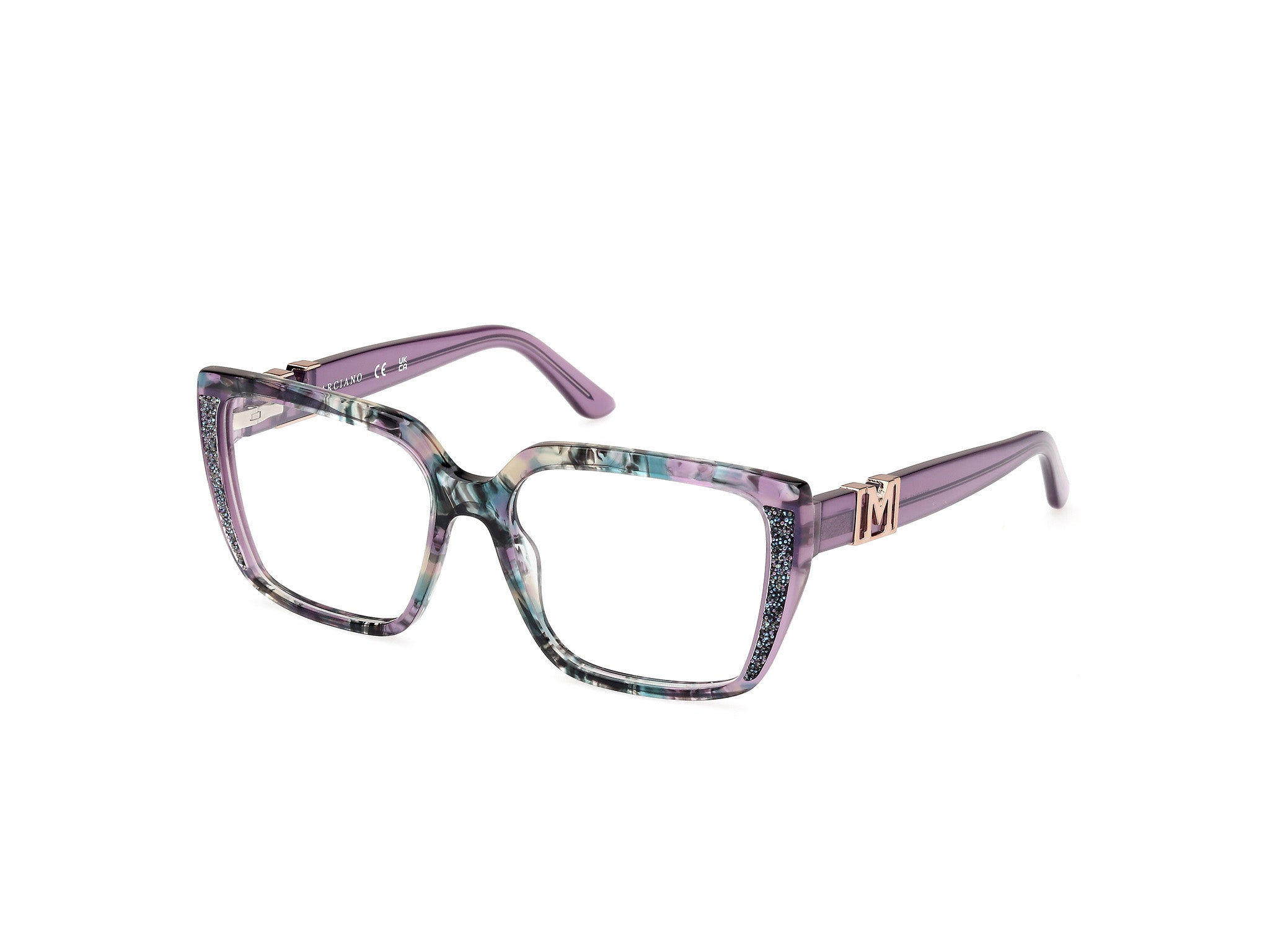 0889214509642 - Damen GM50013 83 Rahmen von BRILLEN Acetat Violett  Quadratisch Normal