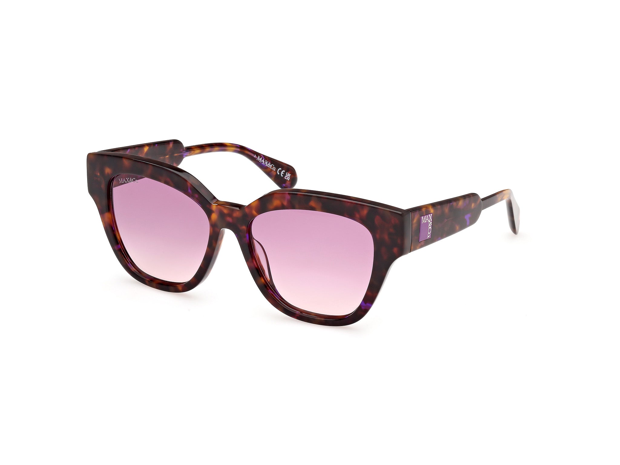 0889214509673 - Damen MO0106 55Z Gläser SONNENBRILLEN Acetat   Geometrisch Normal