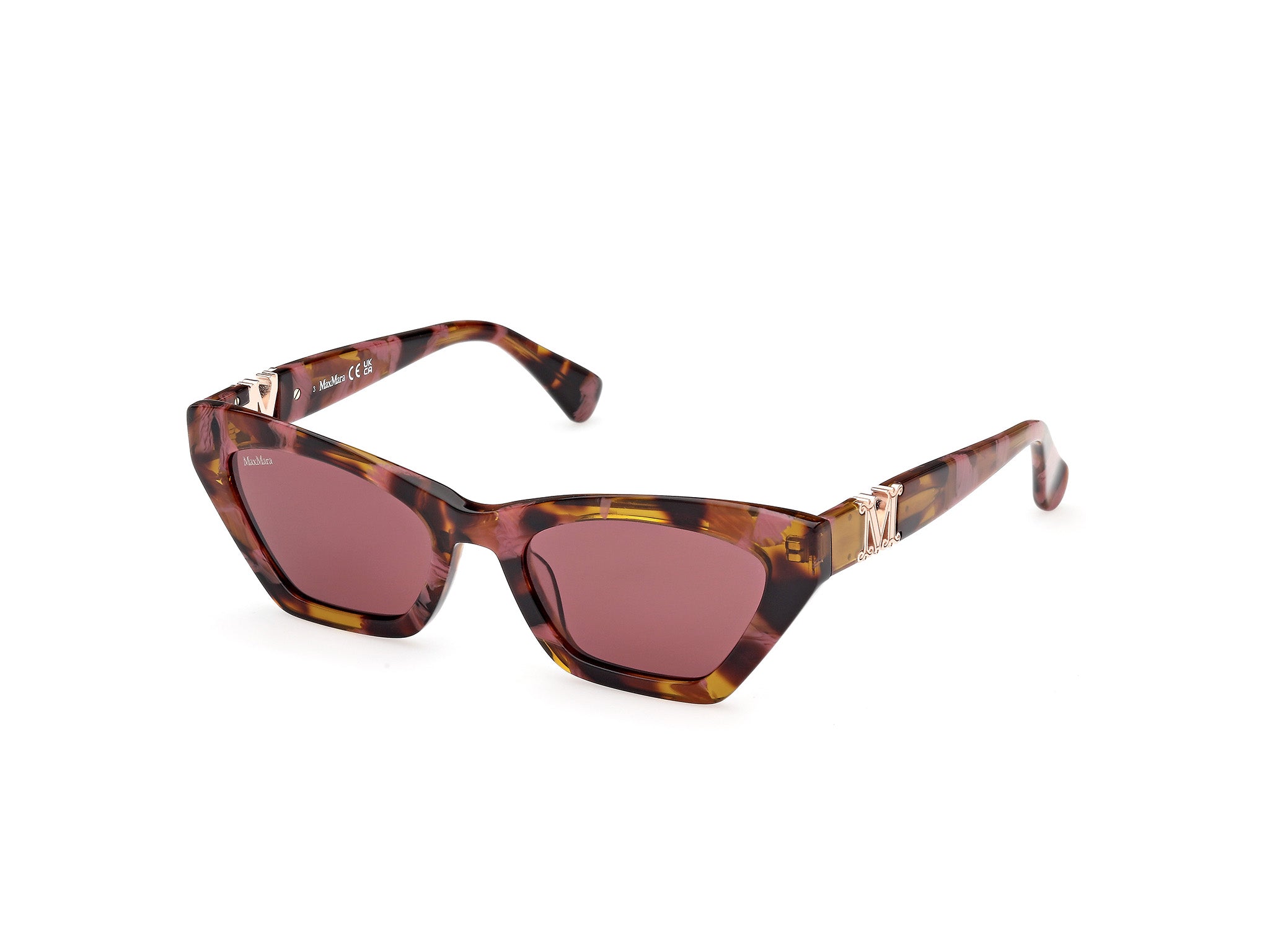 0889214509765 - Damen MM0057 EMME13 55S Gläser SONNENBRILLEN Acetat Havanna Bordeaux Cat Eye Normal