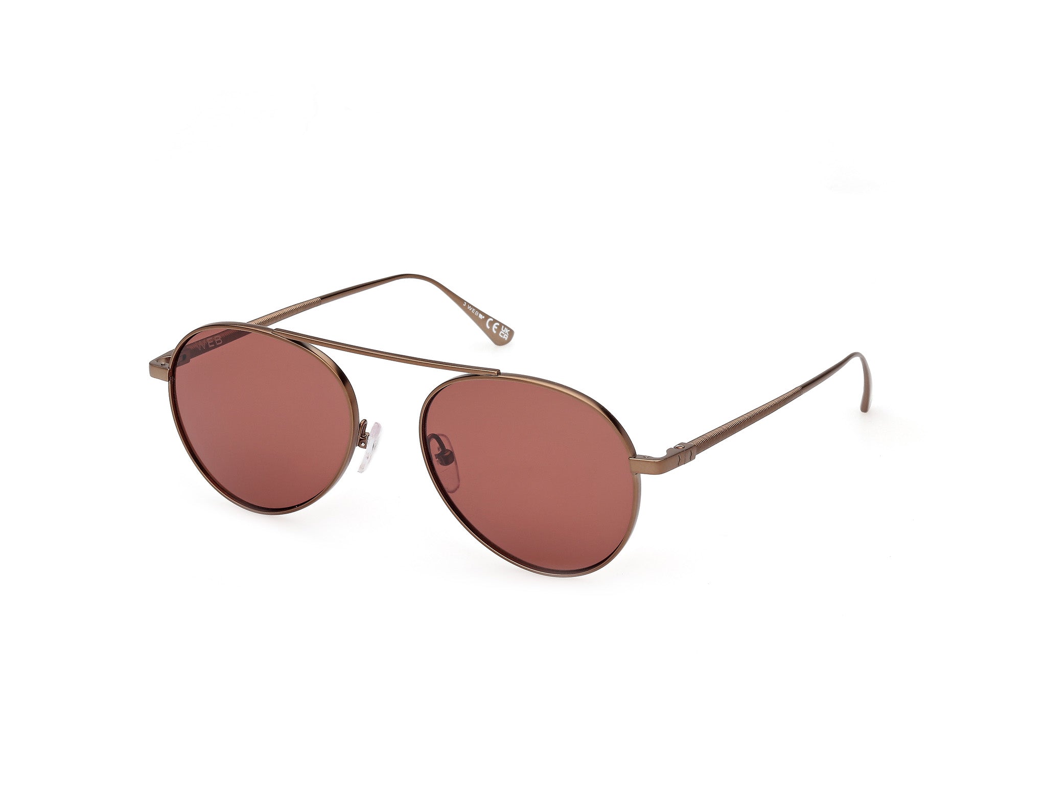 0889214513724 - Unisex WE0374 35S Gläser SONNENBRILLEN Titan Bronze Bordeaux Pilot Normal