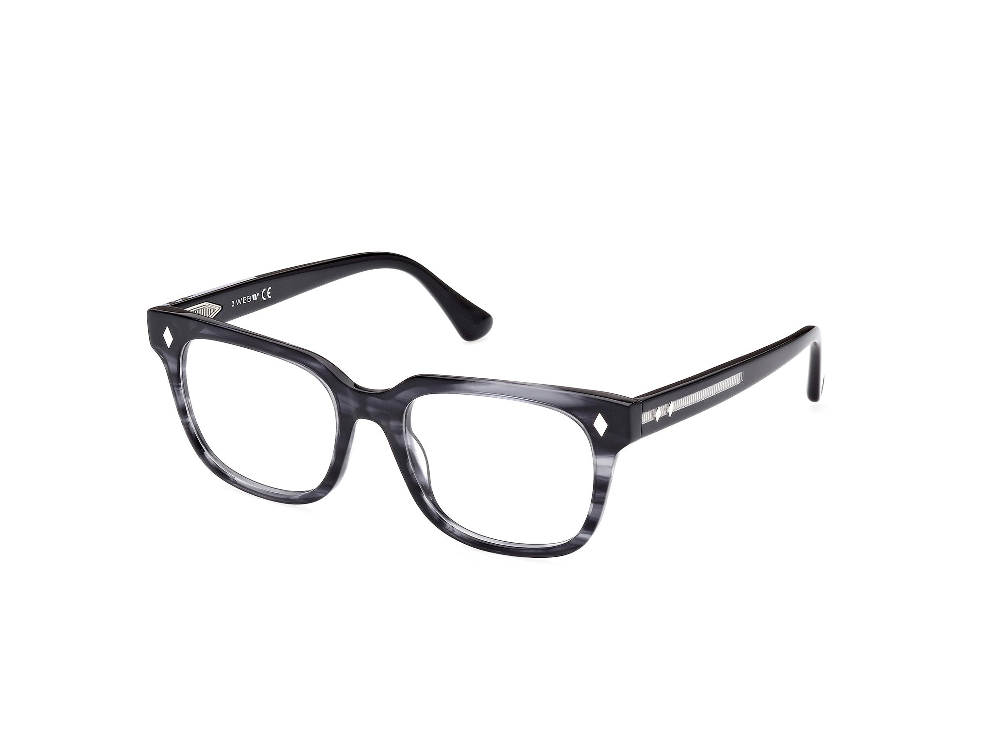 0889214515551 - Unisex WE5397 20 Rahmen von BRILLEN Acetat Grau  Quadratisch Normal