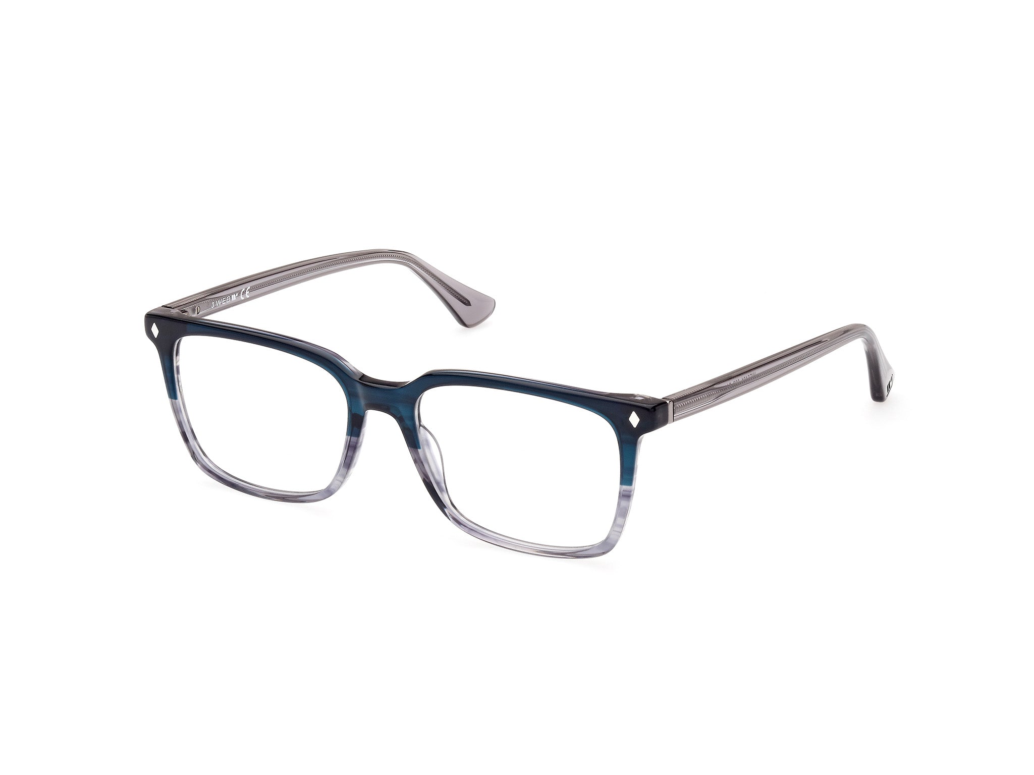 0889214515605 - Herren WE5401 92 Rahmen von BRILLEN Acetat Blau  Quadratisch Normal