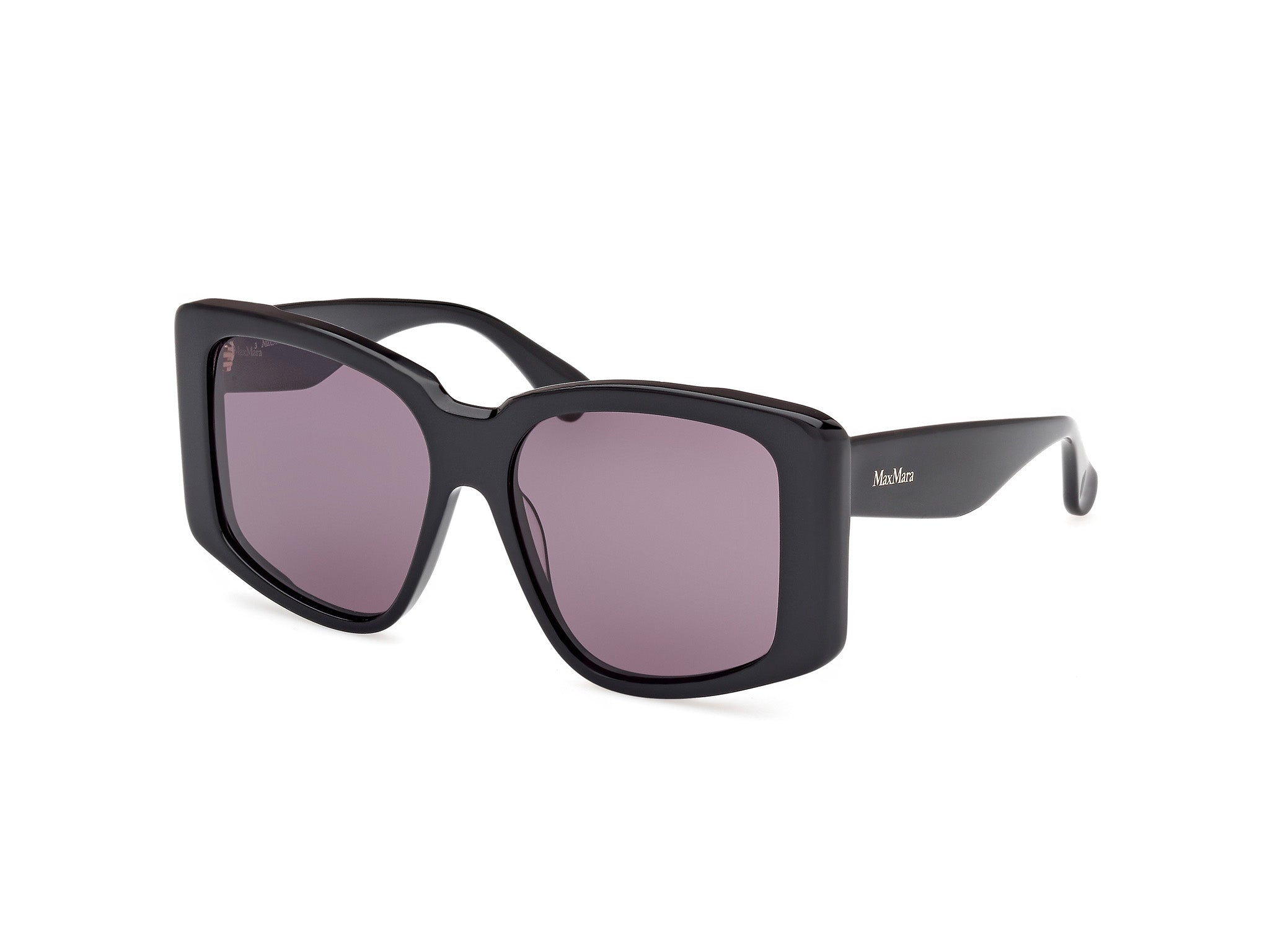 0889214516305 - Damen MM0098 GLIMPSE6 01A Gläser SONNENBRILLEN Acetat Schwarz Rauch Rund Normal