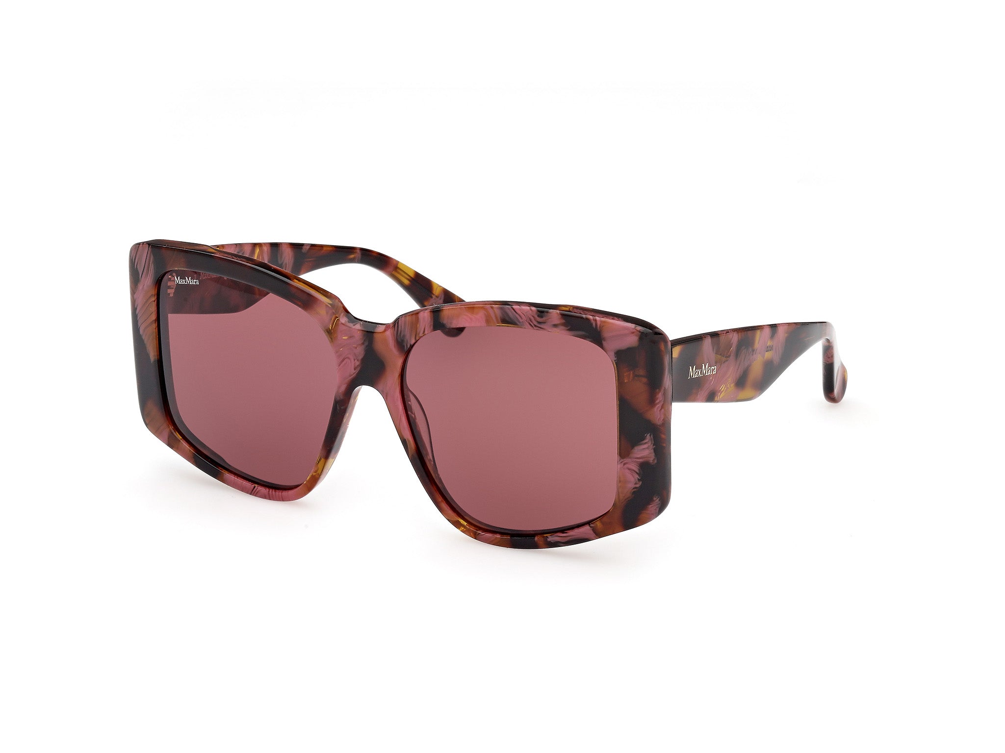 0889214516312 - Damen MM0098 GLIMPSE6 55S Gläser SONNENBRILLEN Acetat Havanna Bordeaux Rund Normal