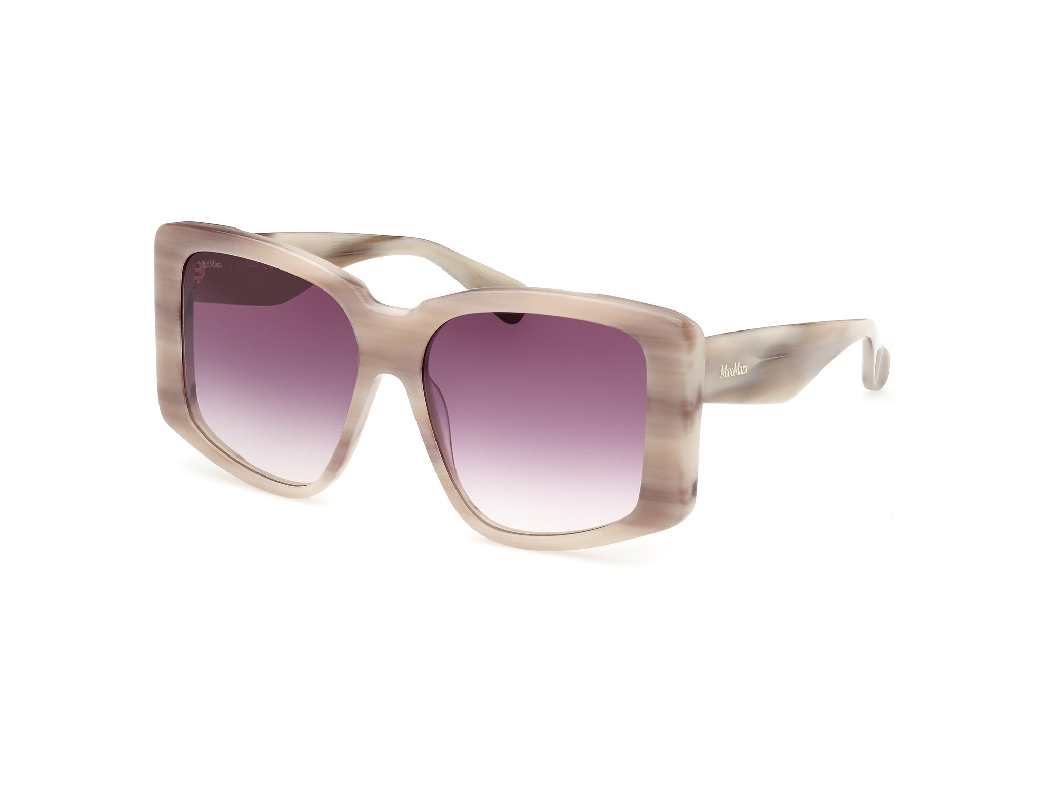 0889214516329 - Damen MM0098 GLIMPSE6 60Z Gläser SONNENBRILLEN Acetat Beige Violett Rund Normal