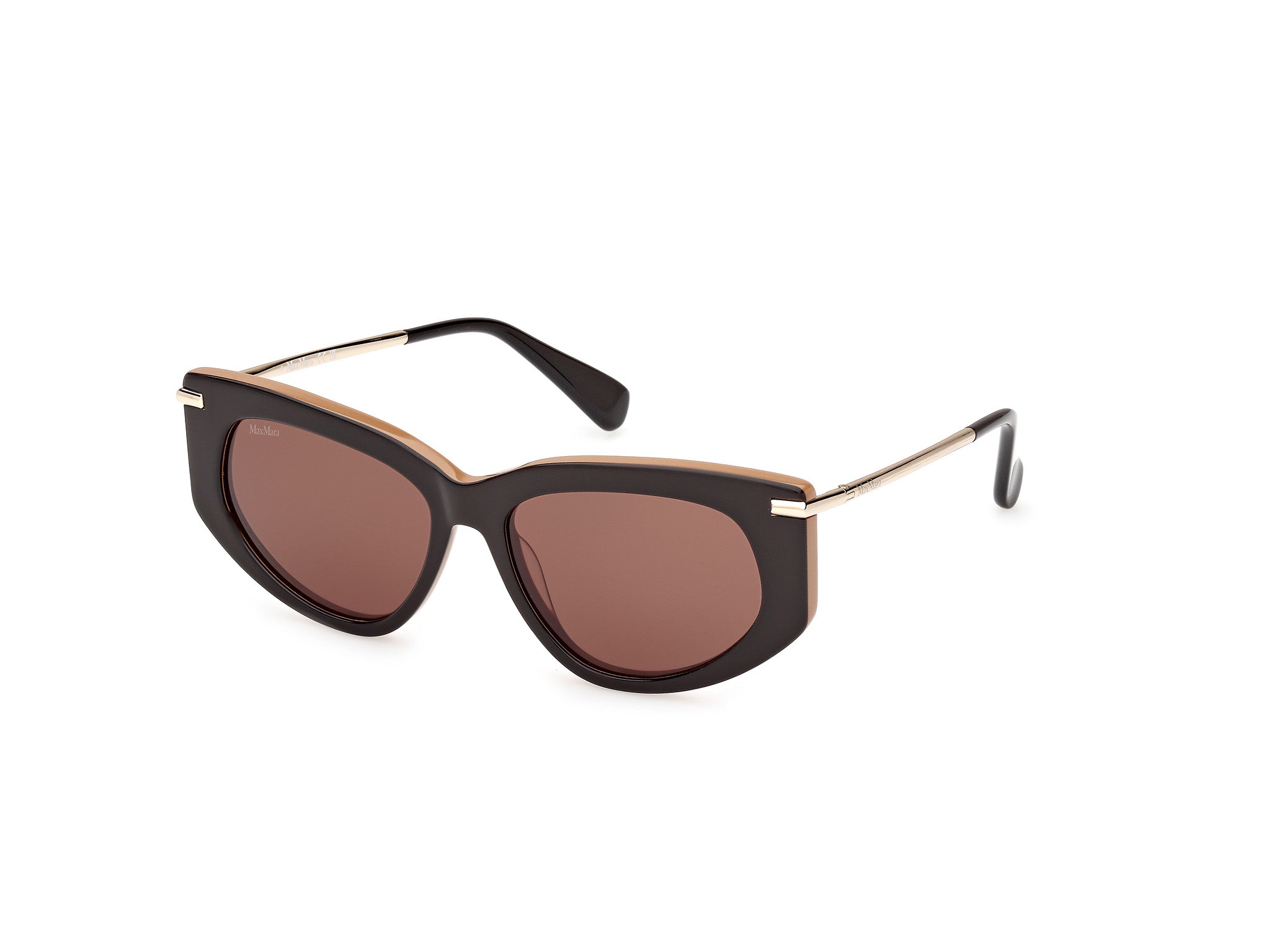 0889214516404 - Damen MM0100 BETH 50E Gläser SONNENBRILLEN Acetat Braun Braun Rund Normal