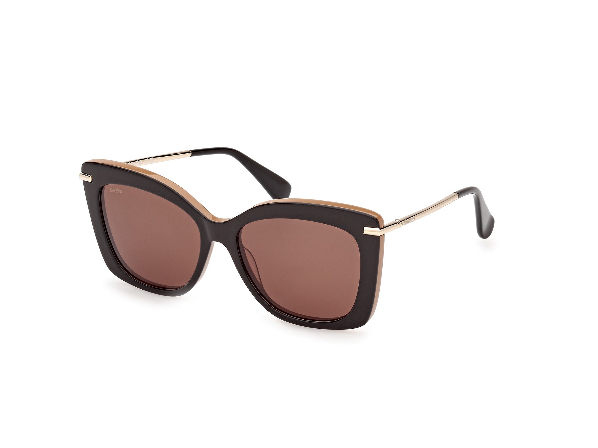 0889214516435 - Damen MM0101 BETH1 50E Gläser SONNENBRILLEN Acetat Braun Braun Schmetterling Normal