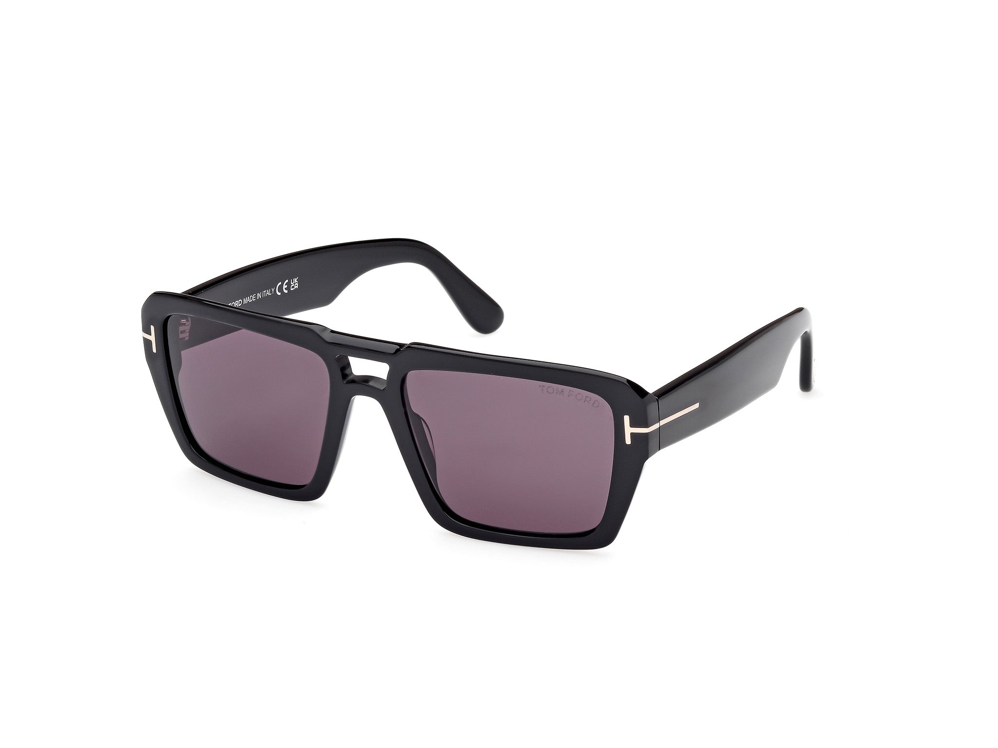 0889214520401 - TOM FORD Herren FT1153 REDFORD 01A Gläser SONNENBRILLEN Acetat Schwarz Rauch Quadratisch Normal