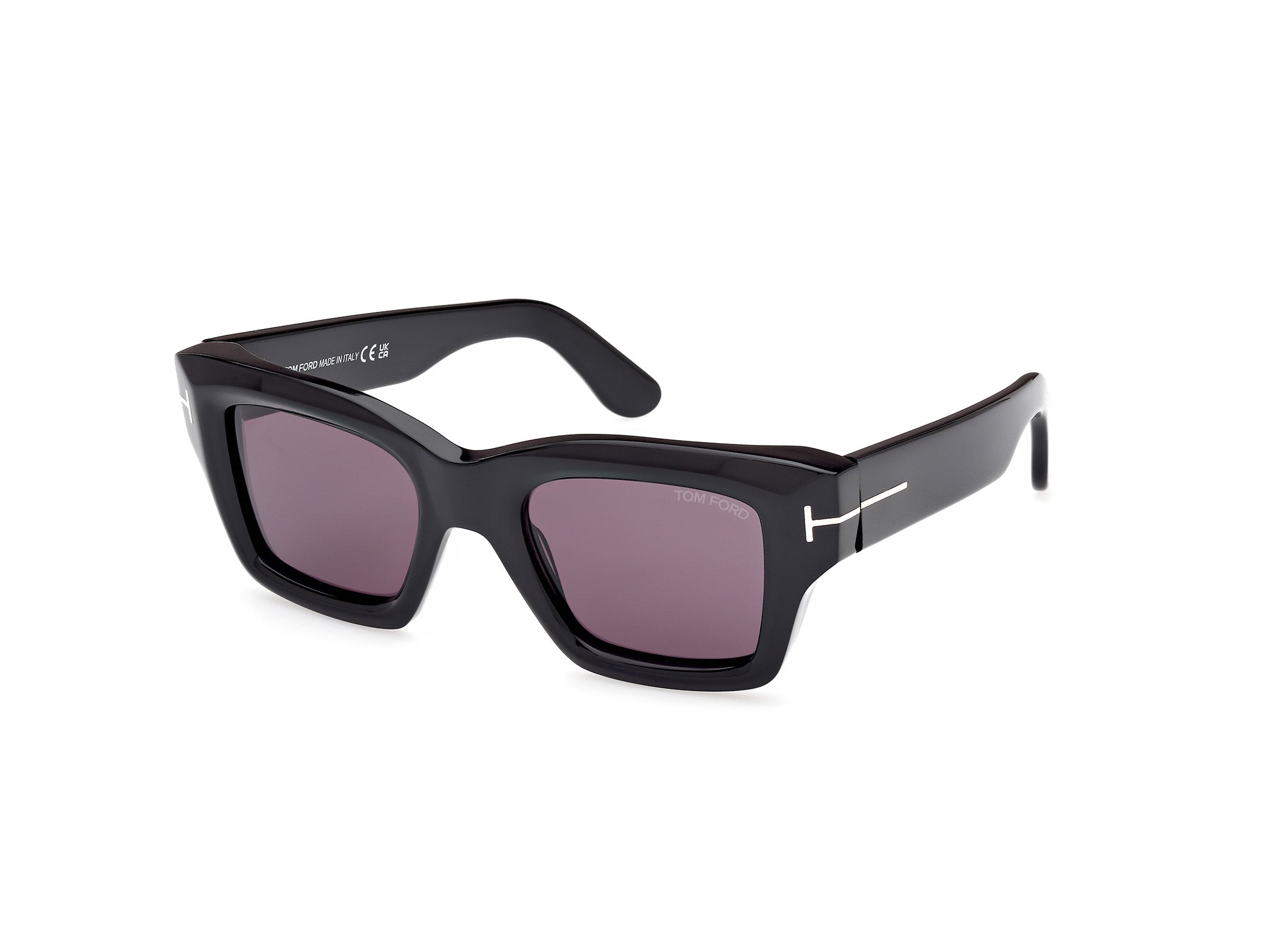 0889214520449 - TOM FORD Herren FT1154 ILIAS 01A Gläser SONNENBRILLEN Acetat Schwarz Rauch Quadratisch Normal