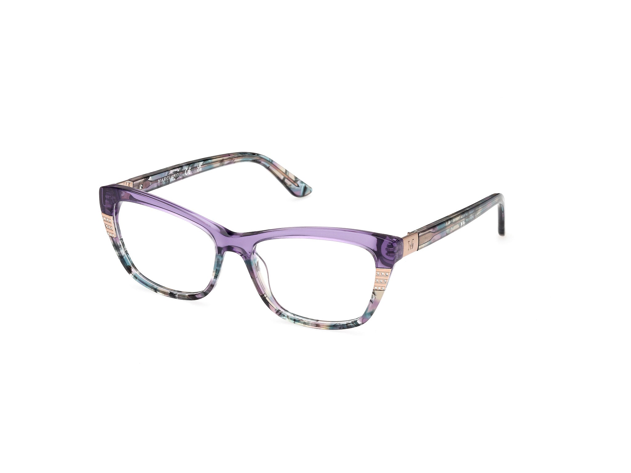 0889214520623 - Damen GM50010 81 Rahmen von BRILLEN Acetat Violett  Quadratisch Normal