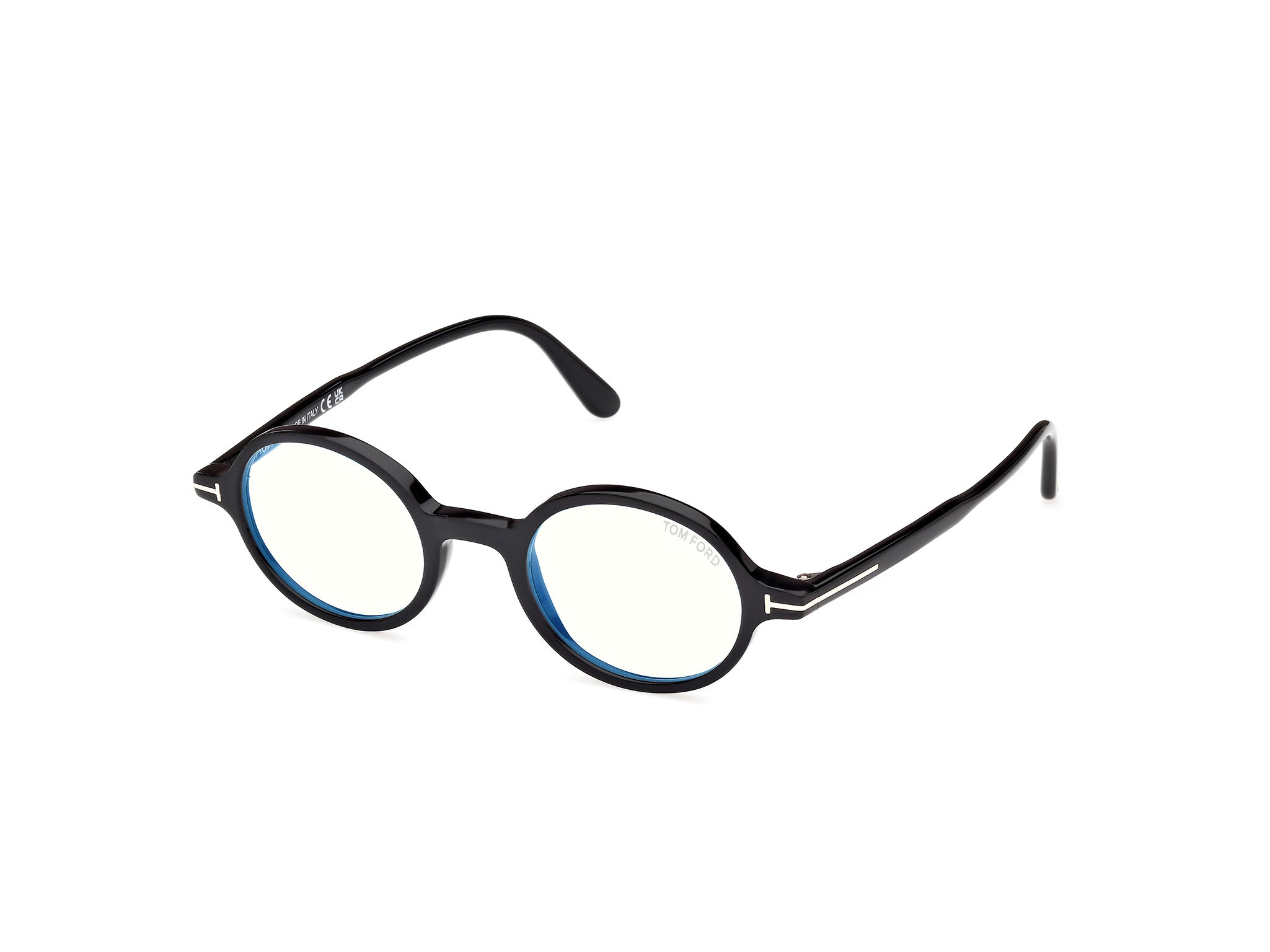 0889214522283 - TOM FORD Herren FT5975-B 1 Rahmen von BRILLEN Acetat Schwarz  Rund Normal