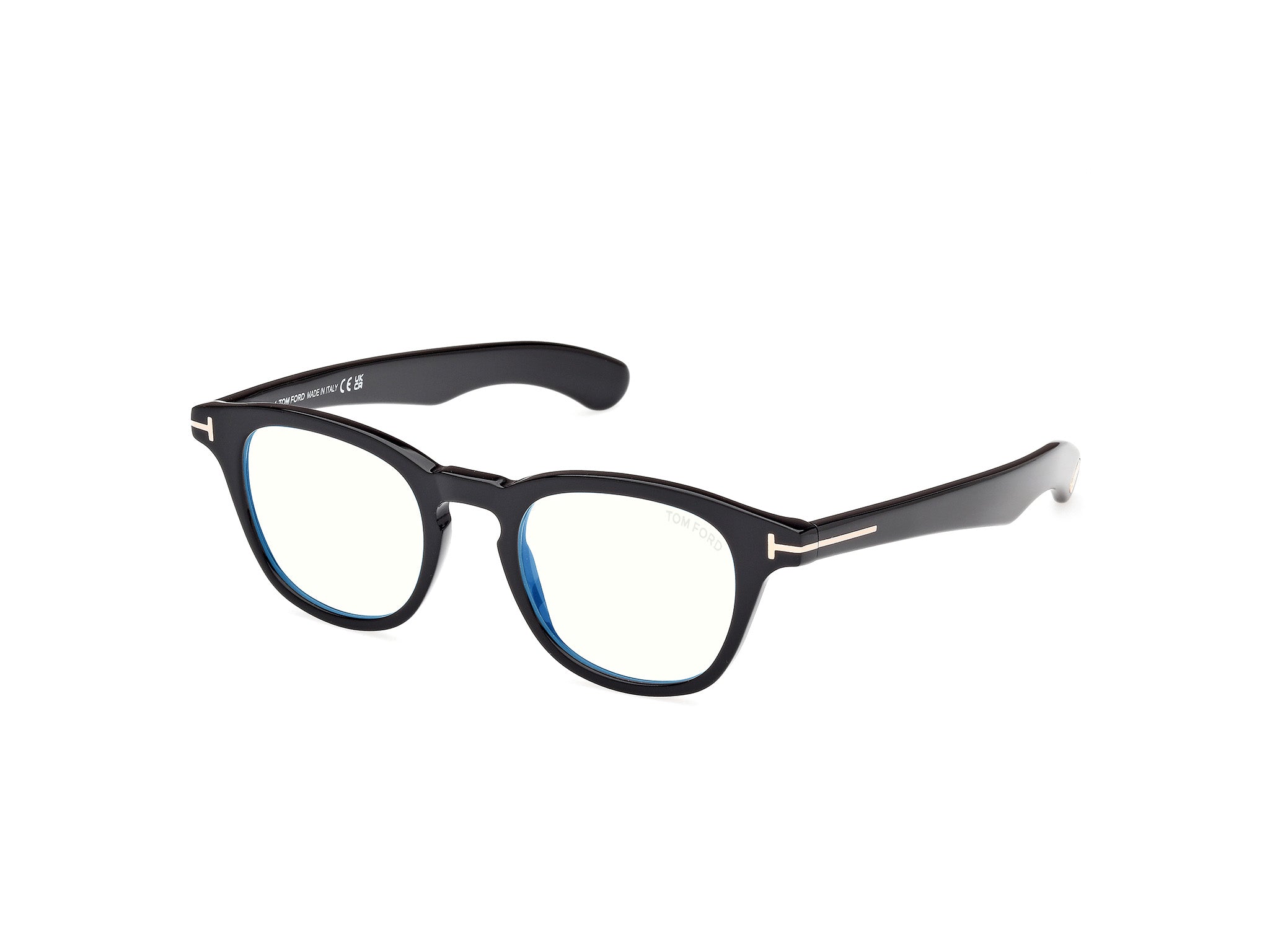 0889214522313 - TOM FORD Herren FT5976-B 1 Rahmen von BRILLEN Acetat Schwarz  Rund Normal