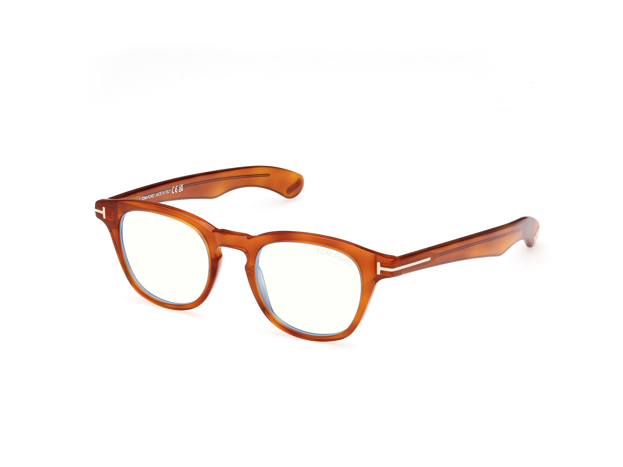 0889214522337 - TOM FORD Herren FT5976-B 53 Rahmen von BRILLEN Acetat Havanna  Rund Normal