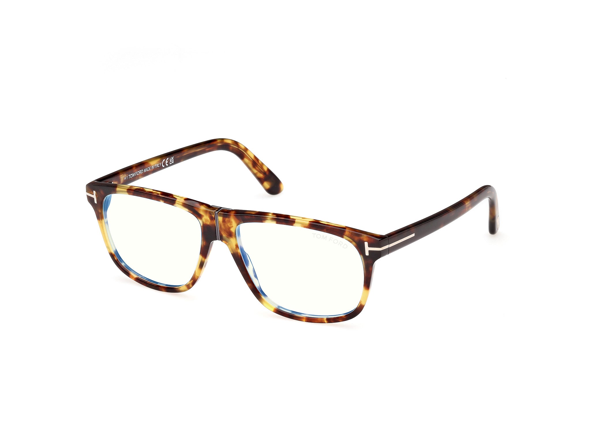 0889214522443 - TOM FORD Herren FT5978-B 53 Rahmen von BRILLEN Acetat Havanna  Pilot Normal