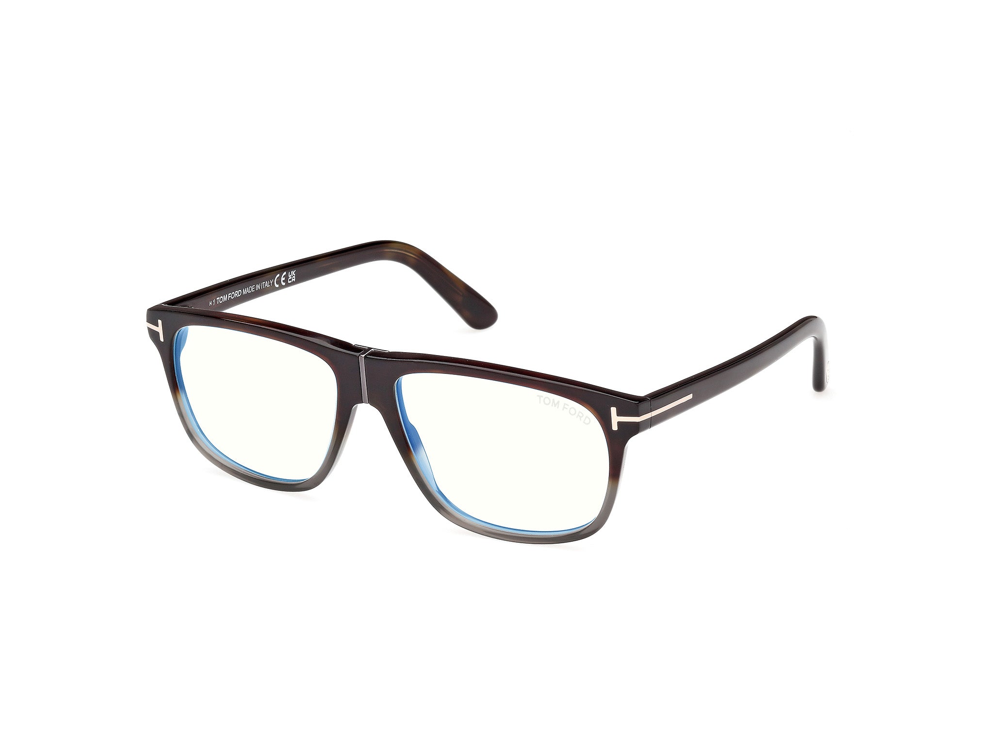 0889214522450 - TOM FORD Herren FT5978-B 56 Rahmen von BRILLEN Acetat Havanna  Pilot Normal