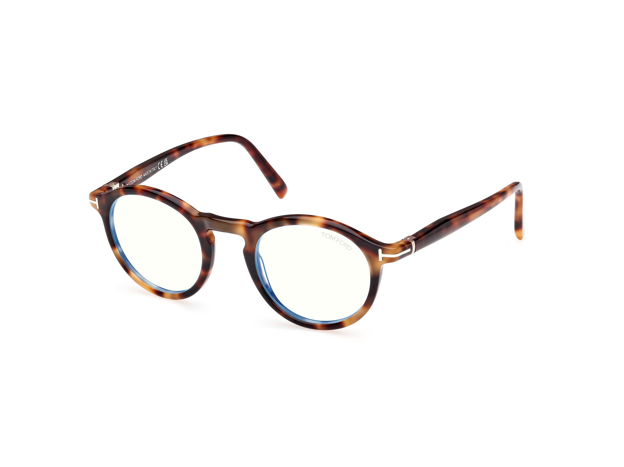 0889214522498 - TOM FORD Herren FT5979-B 53 Rahmen von BRILLEN Acetat Havanna  Rund Normal