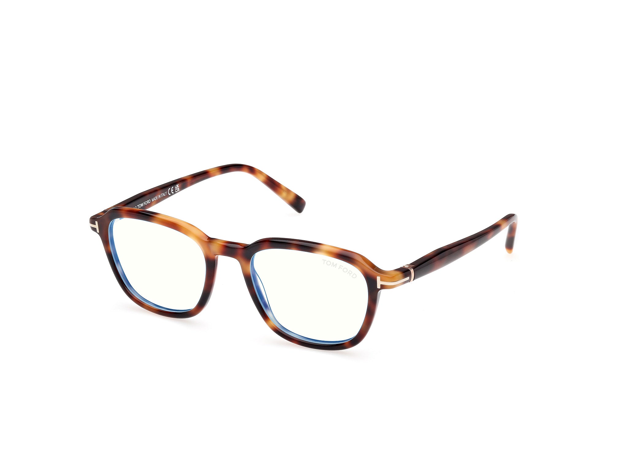 0889214522535 - TOM FORD Herren FT5980-B 53 Rahmen von BRILLEN Acetat Havanna  Quadratisch Normal