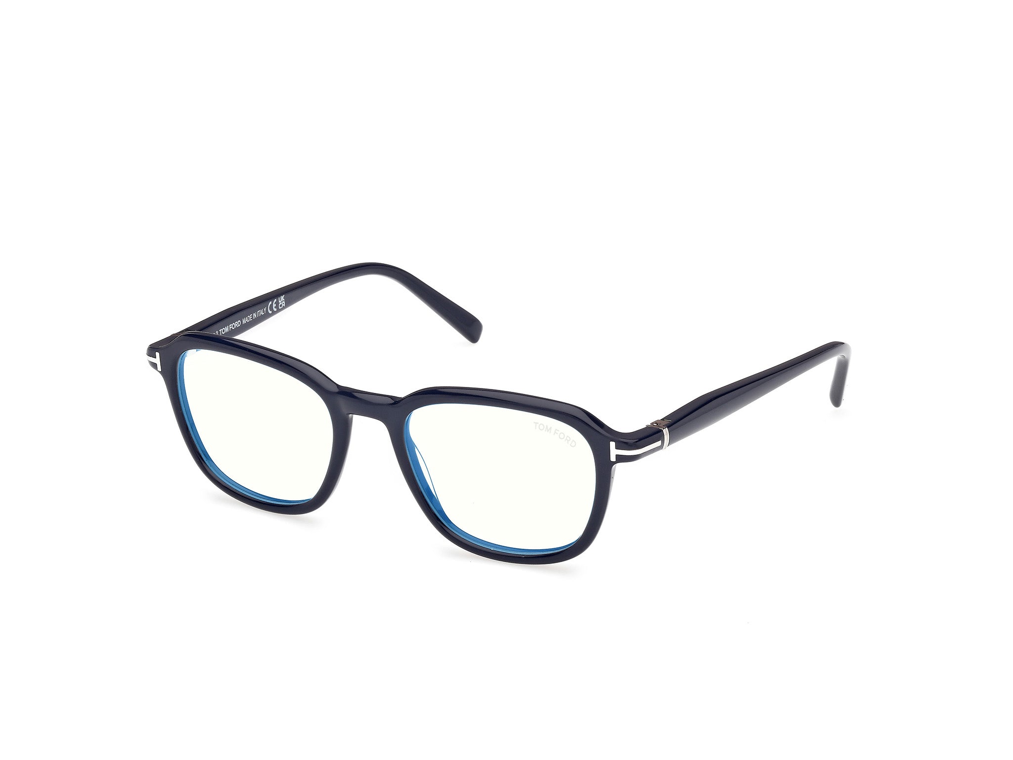 0889214522542 - TOM FORD Herren FT5980-B 90 Rahmen von BRILLEN Acetat Blau  Quadratisch Normal