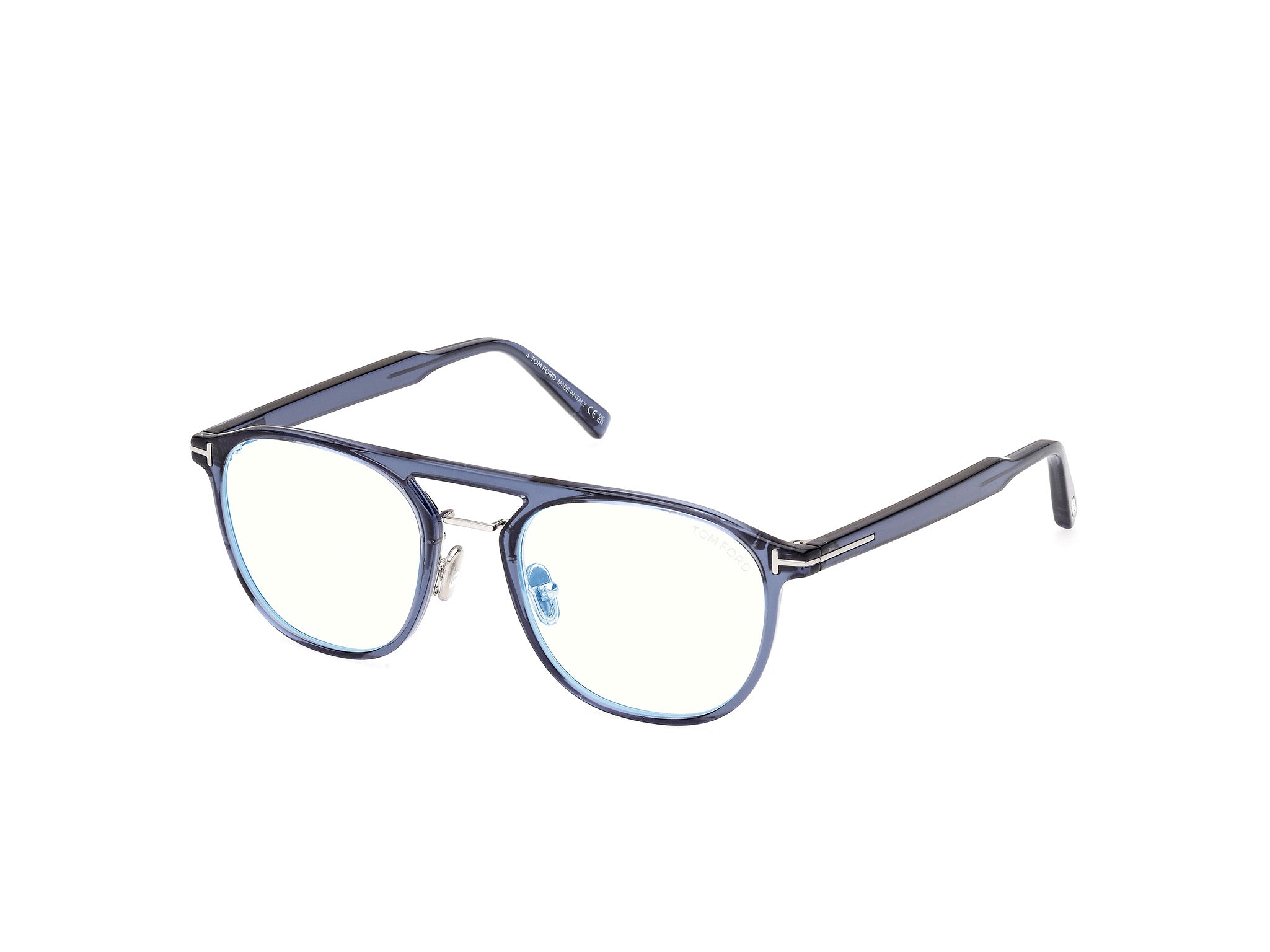 0889214522603 - TOM FORD Herren FT5982-B 90 Rahmen von BRILLEN Injiziert Blau  Pilot Normal