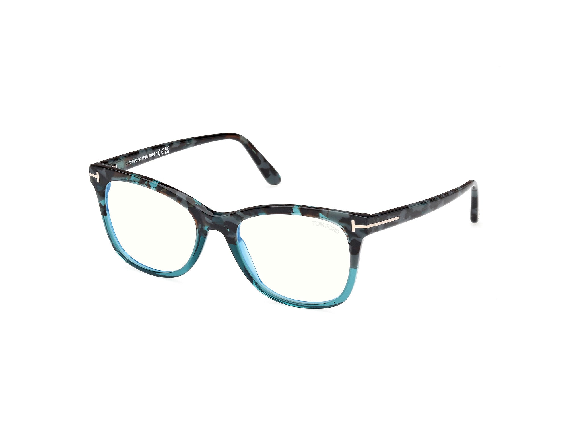 0889214522719 - TOM FORD Damen FT5986-B 55 Rahmen von BRILLEN Acetat Havanna  Quadratisch Normal