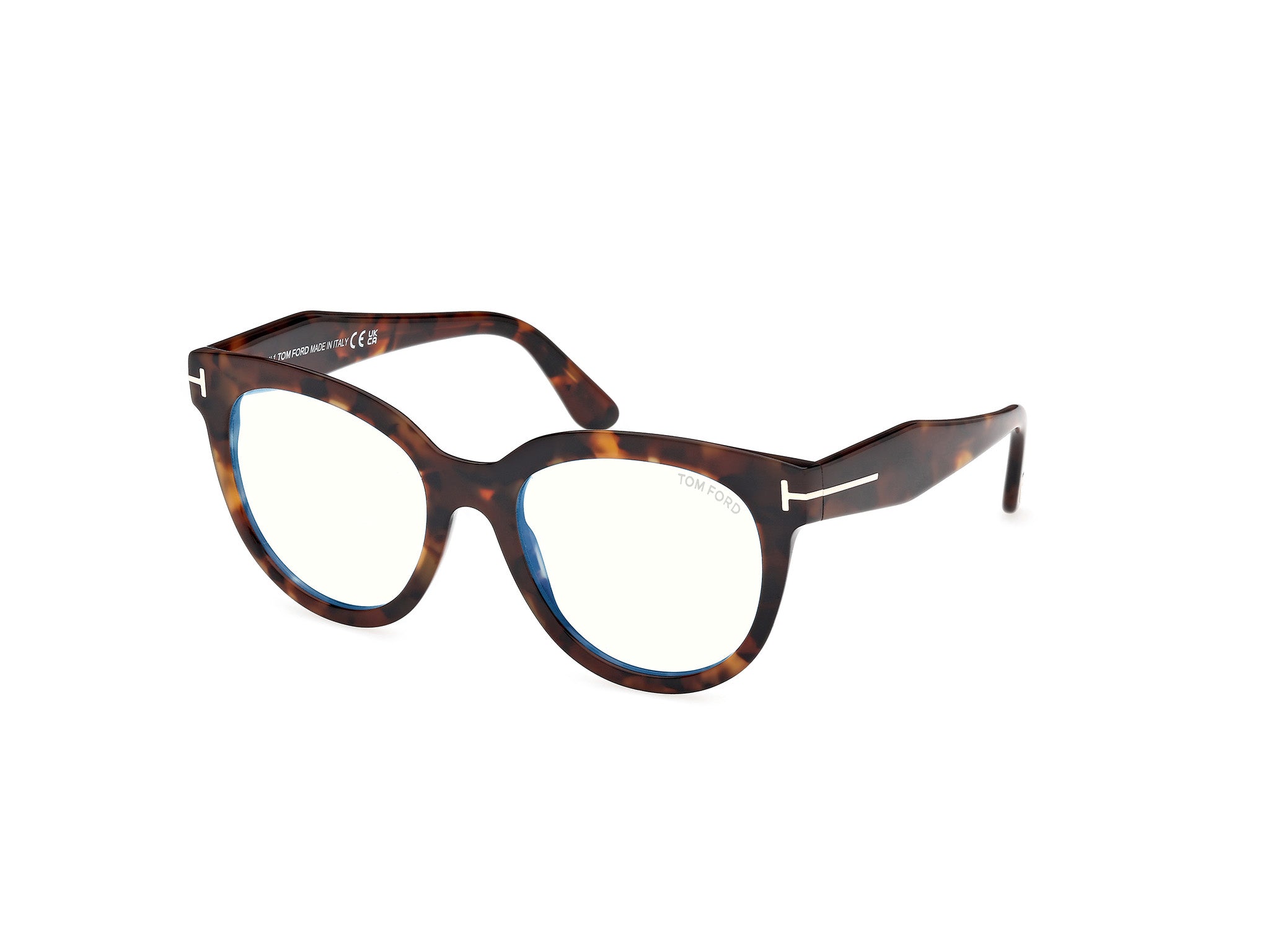 0889214522740 - TOM FORD Damen FT5987-B 52 Rahmen von BRILLEN Acetat Havanna  Schmetterling Normal