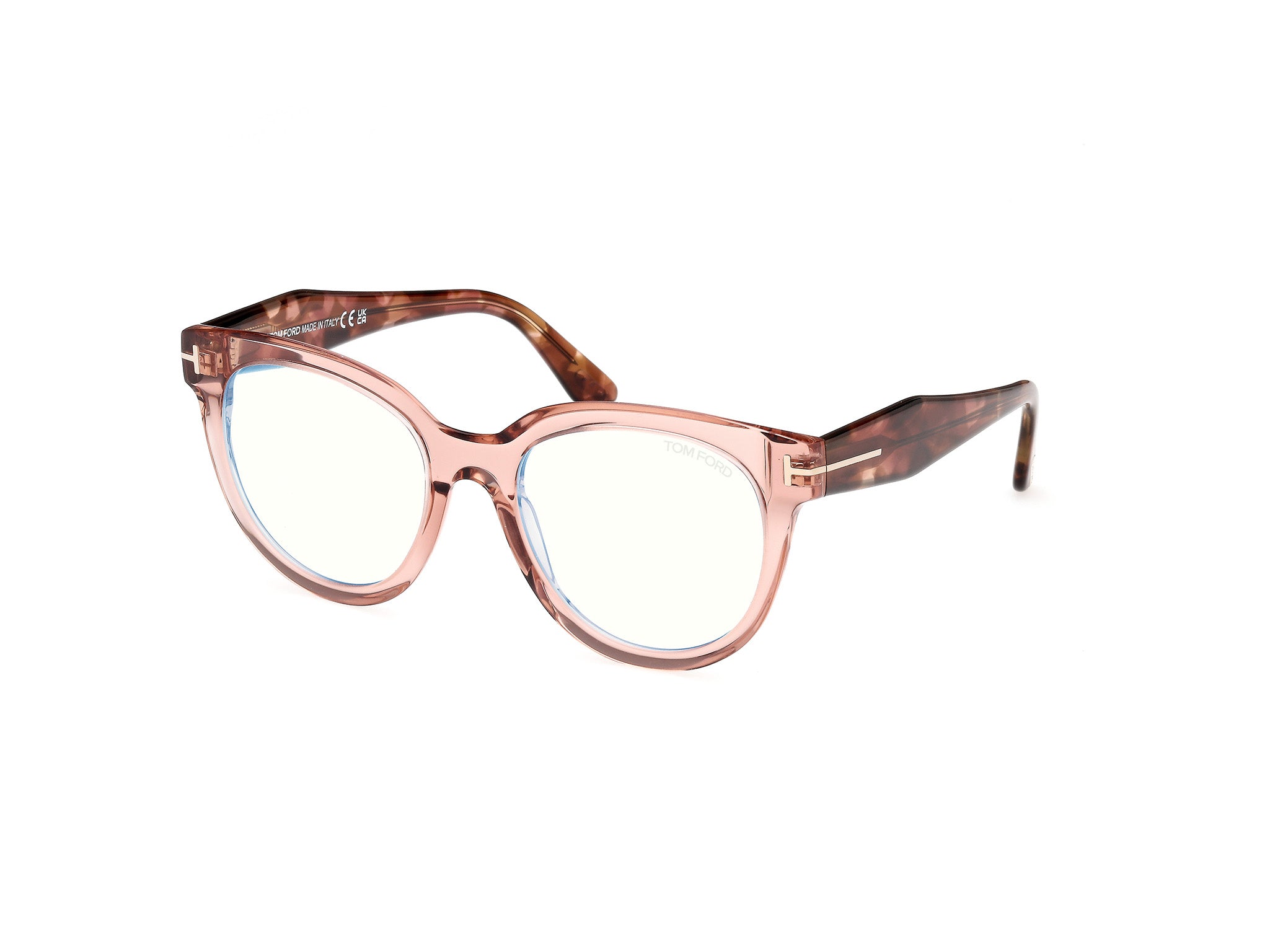 0889214522757 - TOM FORD Damen FT5987-B 72 Rahmen von BRILLEN Acetat Rosa  Schmetterling Normal