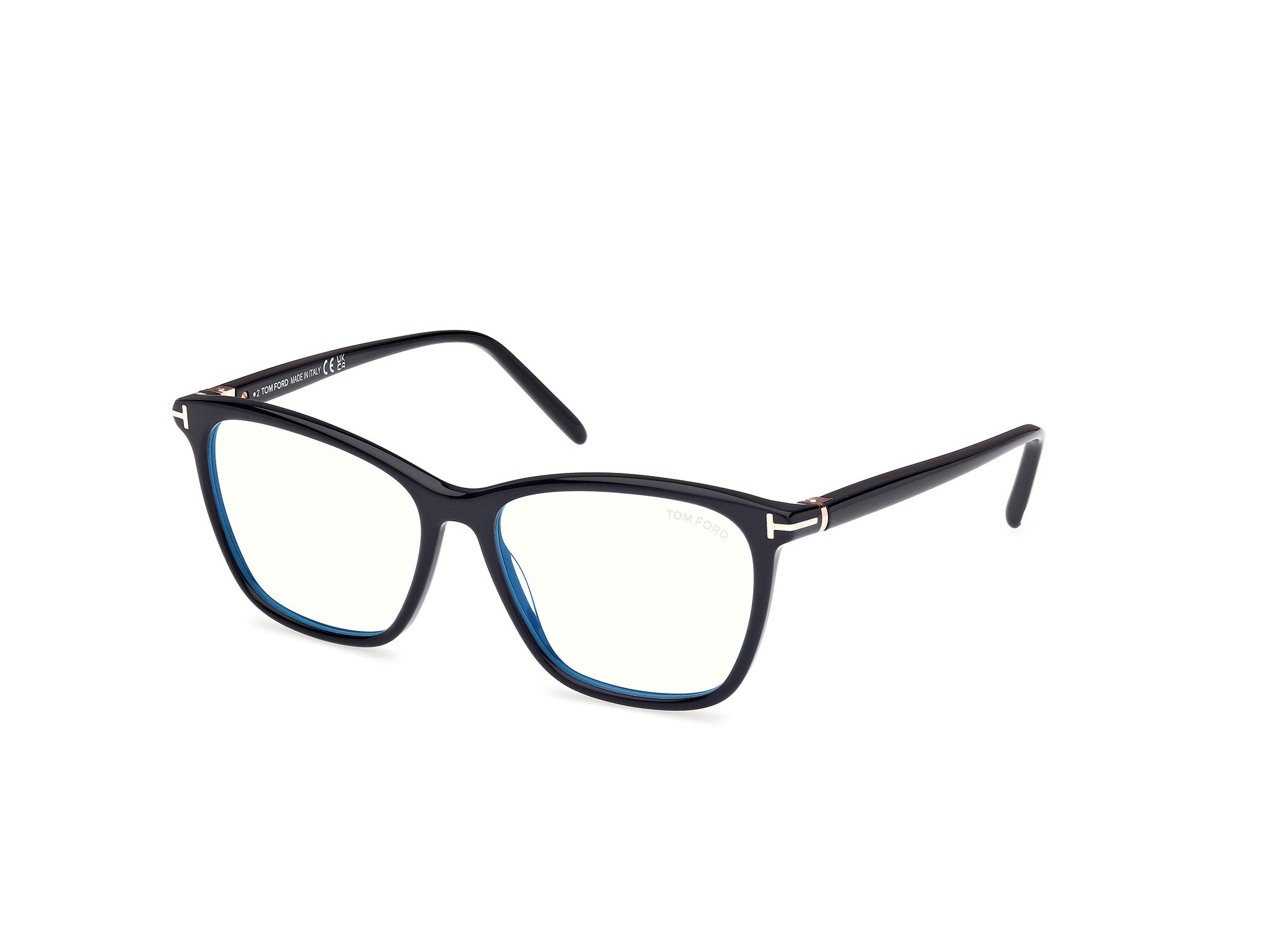 0889214522818 - TOM FORD Damen FT5989-B 1 Rahmen von BRILLEN Acetat Schwarz  Quadratisch Normal