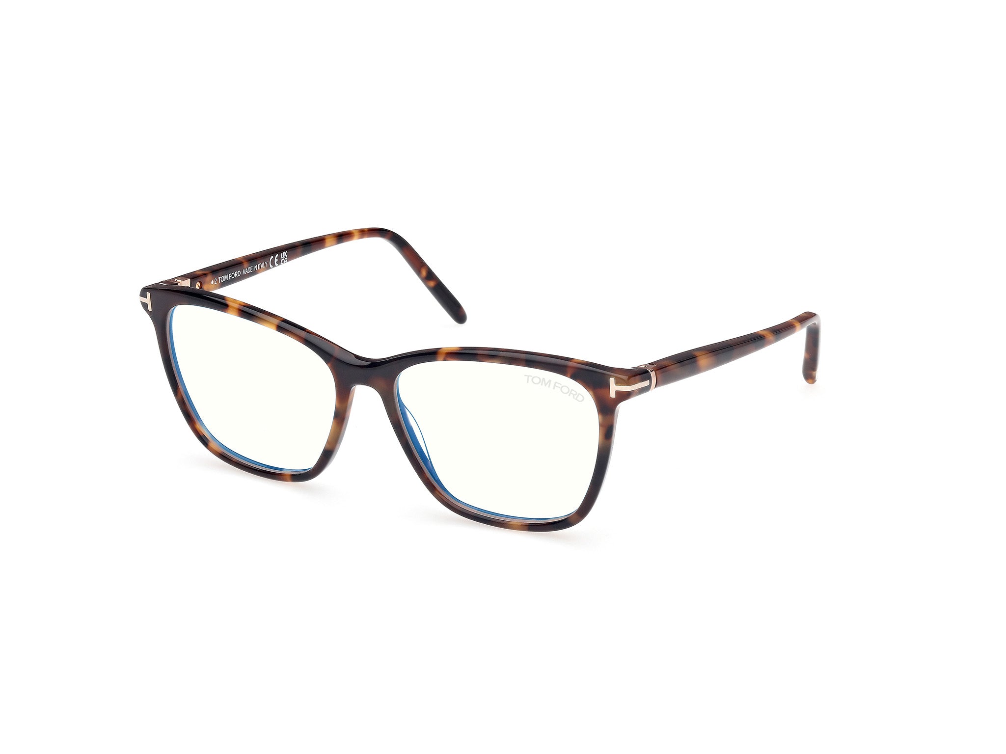 0889214522832 - TOM FORD Damen FT5989-B 52 Rahmen von BRILLEN Acetat Havanna  Quadratisch Normal