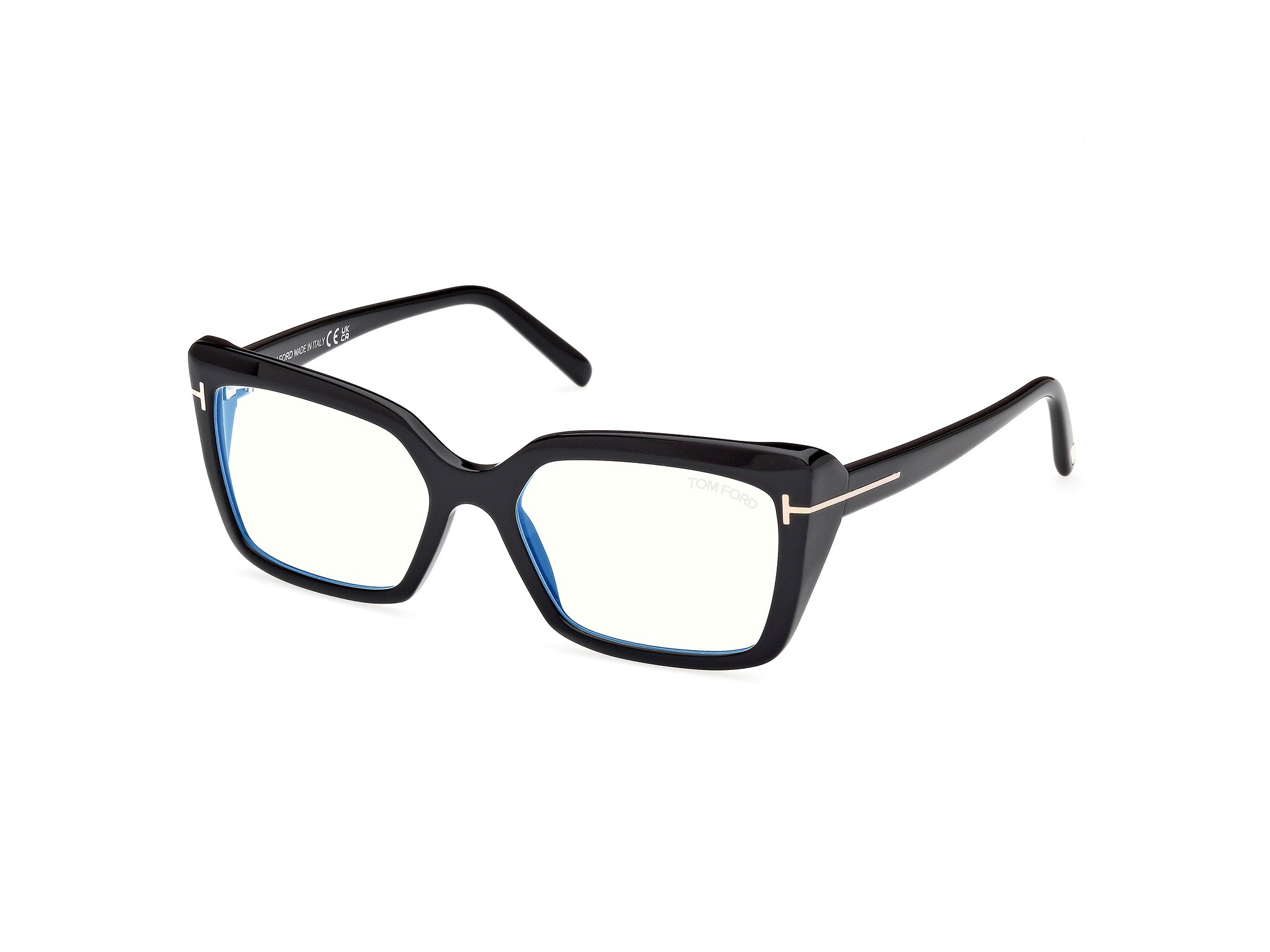 0889214522894 - TOM FORD Damen FT5991-B 1 Rahmen von BRILLEN Acetat Schwarz  Quadratisch Normal