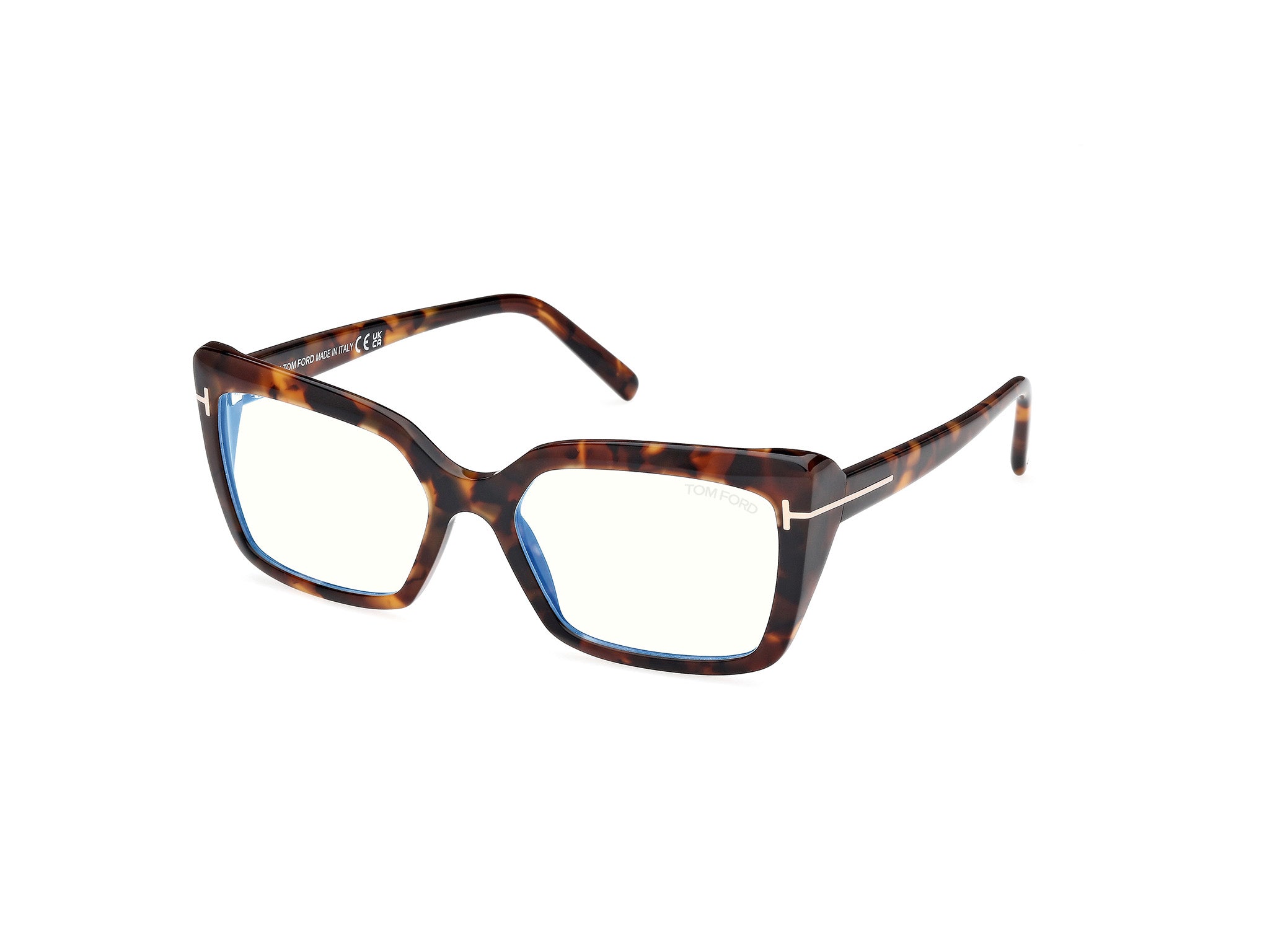 0889214522917 - TOM FORD Damen FT5991-B 52 Rahmen von BRILLEN Acetat Havanna  Quadratisch Normal