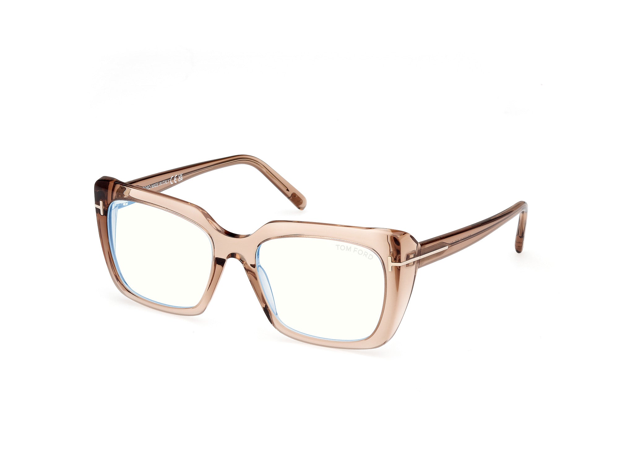 0889214522948 - TOM FORD Damen FT5992-B 45 Rahmen von BRILLEN Acetat Braun  Quadratisch Normal