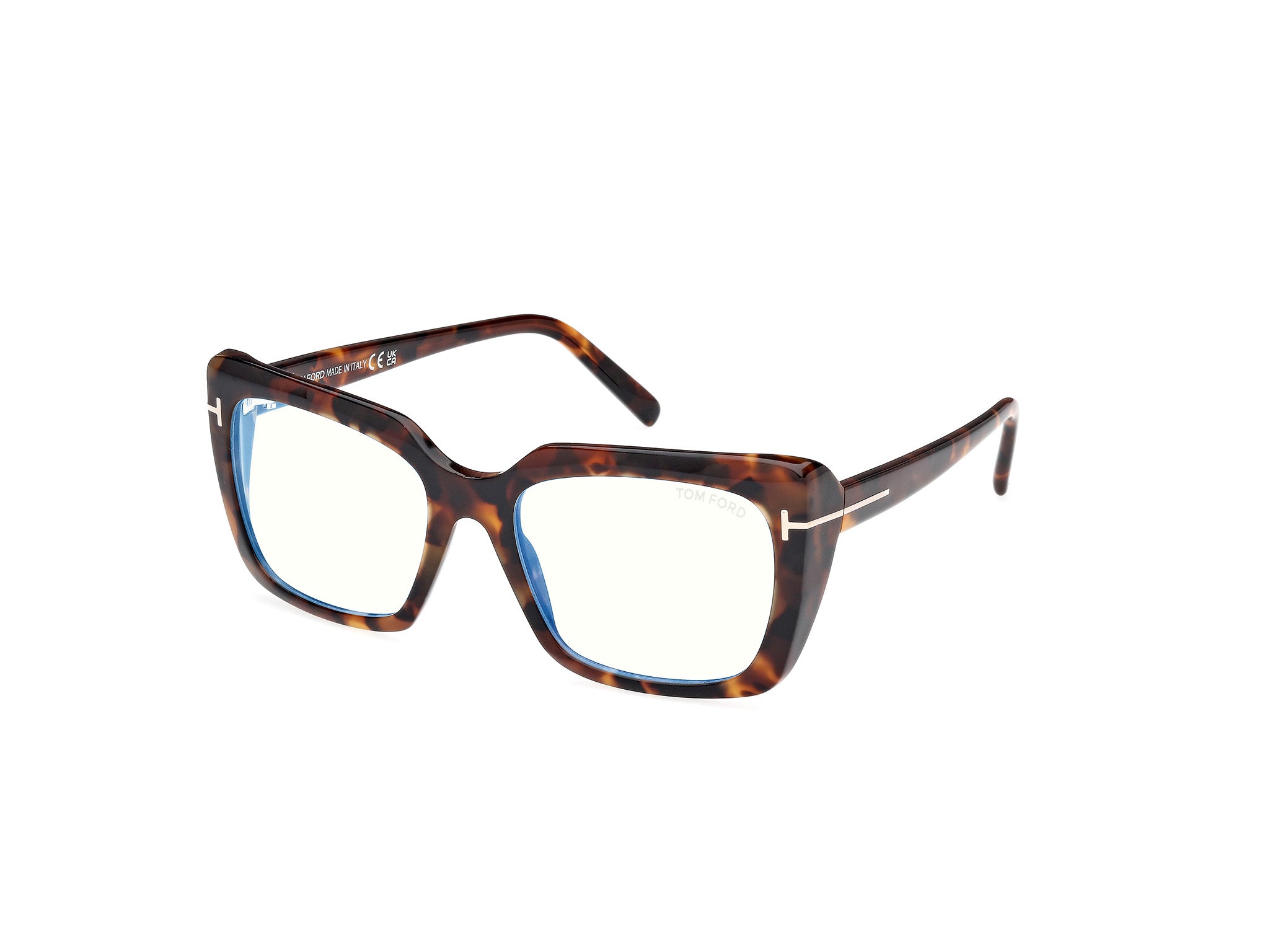 0889214522955 - TOM FORD Damen FT5992-B 52 Rahmen von BRILLEN Acetat Havanna  Quadratisch Normal