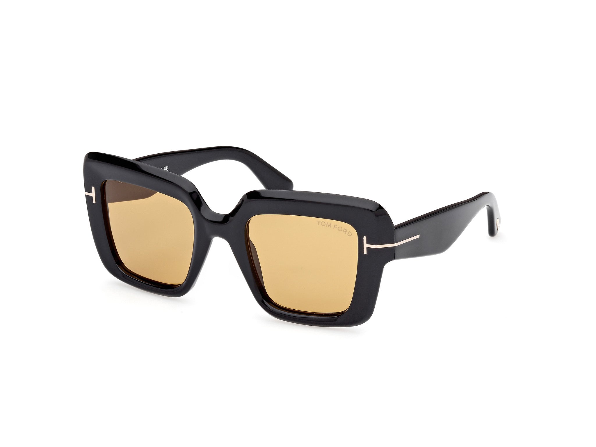 0889214525000 - TOM FORD Damen FT1157 ESME 01E Gläser SONNENBRILLEN Acetat Schwarz Braun Quadratisch Normal