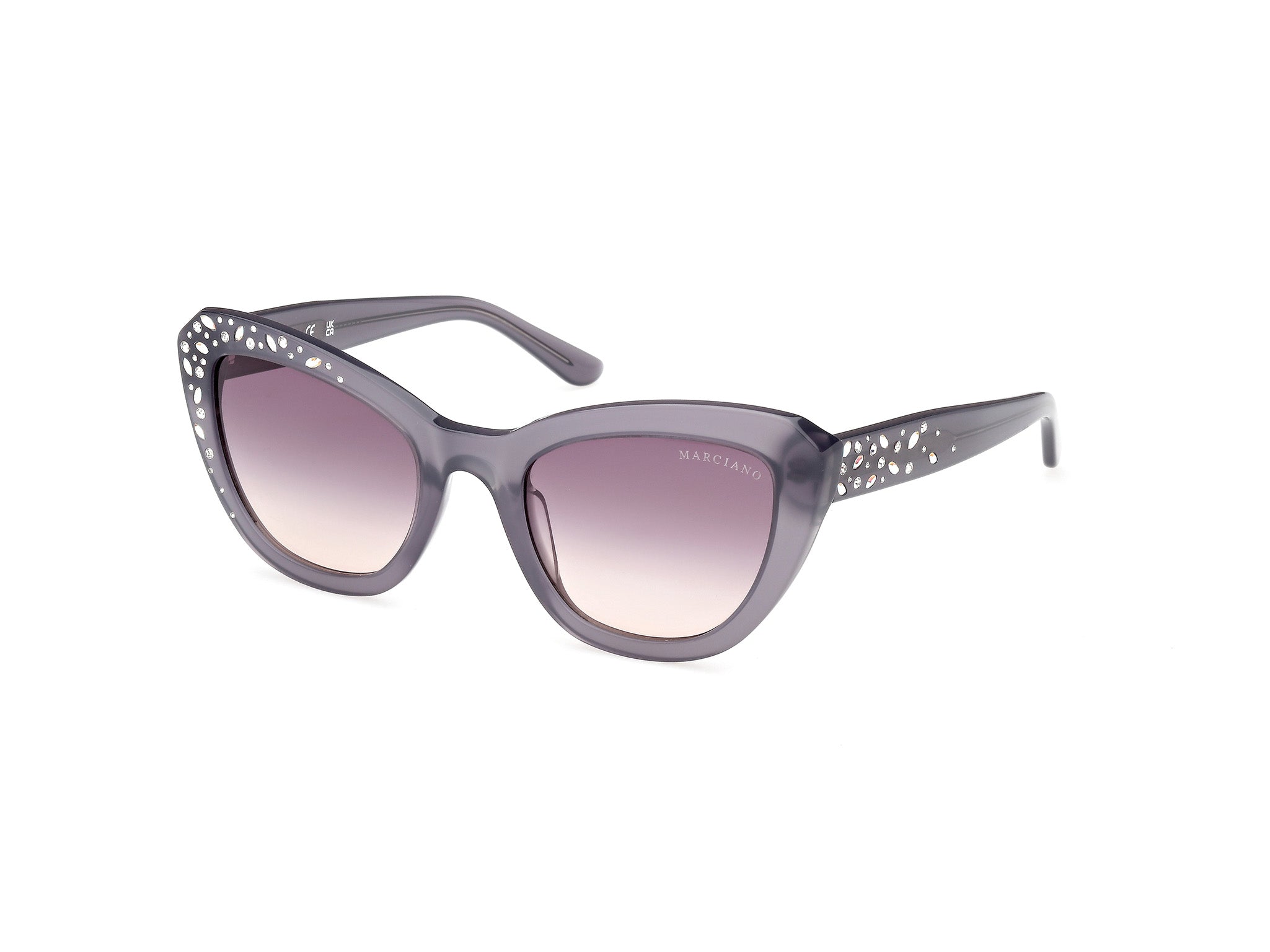 0889214529374 - Damen GM00016 20B Gläser SONNENBRILLEN Acetat Grau Rauch Cat Eye Normal