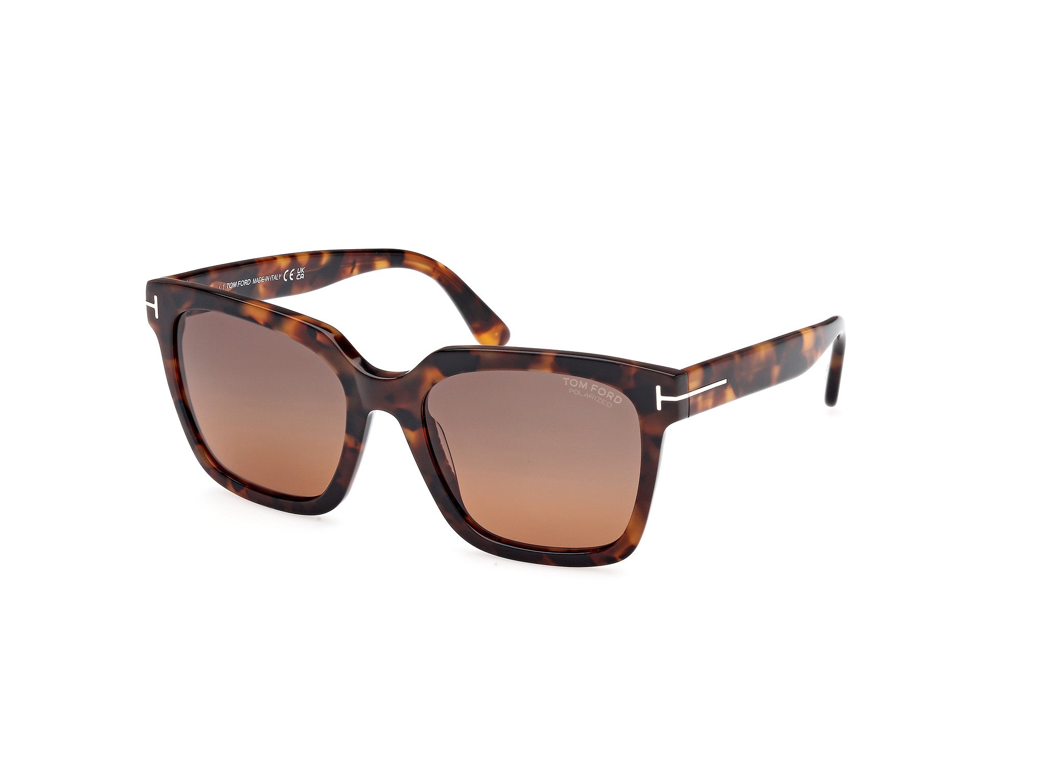 0889214531605 - TOM FORD Damen FT0952 SELBY 52H Gläser SONNENBRILLEN Acetat   Quadratisch Polarisiert