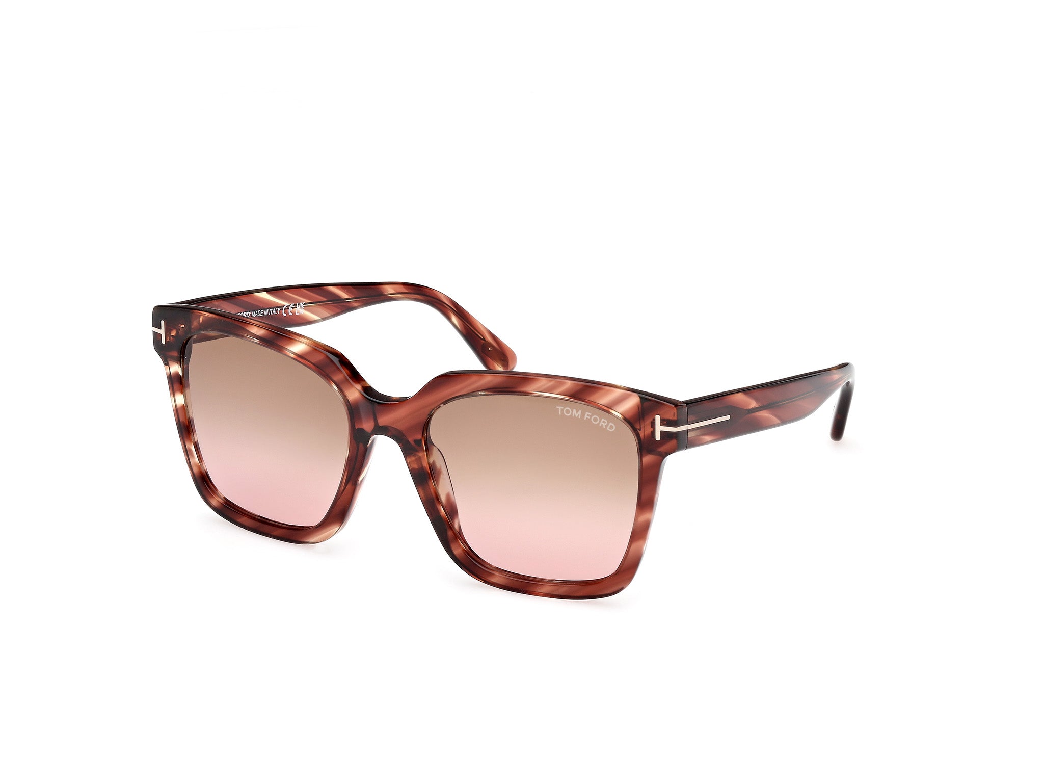 0889214531612 - TOM FORD Damen FT0952 SELBY 54F Gläser SONNENBRILLEN Acetat Havanna Braun Quadratisch Normal