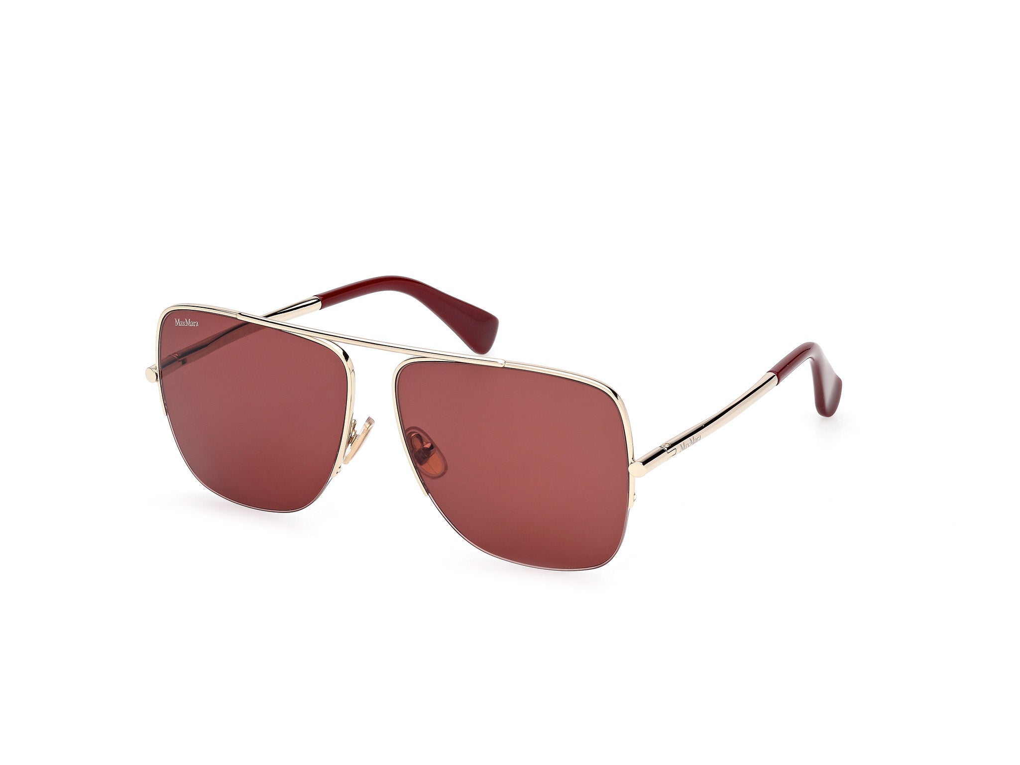 0889214532220 - Damen MM0121 32S Gläser SONNENBRILLEN Metall Gold Bordeaux Pilot Normal