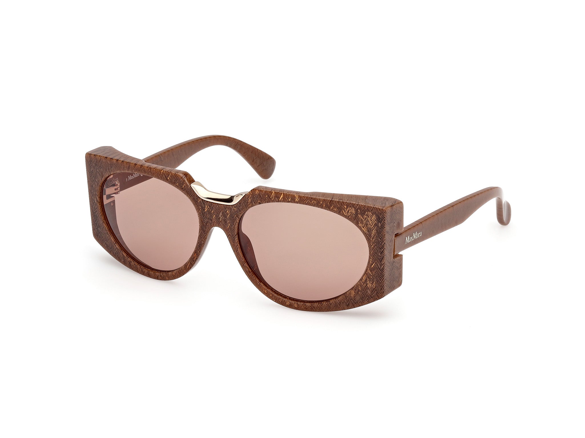 0889214532305 - Damen MM0123 SPARK5 56E Gläser SONNENBRILLEN Acetat Havanna Braun Rund Normal