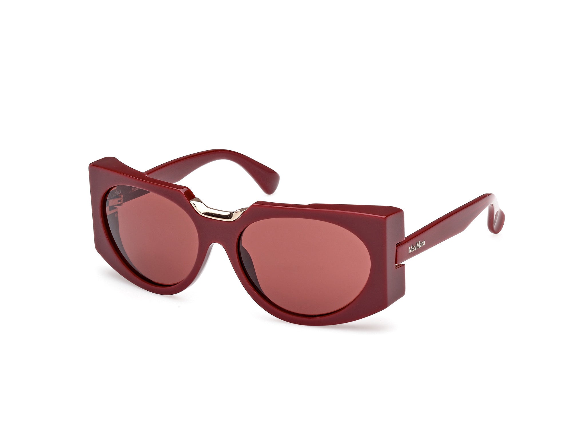 0889214532329 - Damen MM0123 SPARK5 69S Gläser SONNENBRILLEN Acetat Bordeaux Bordeaux Rund Normal