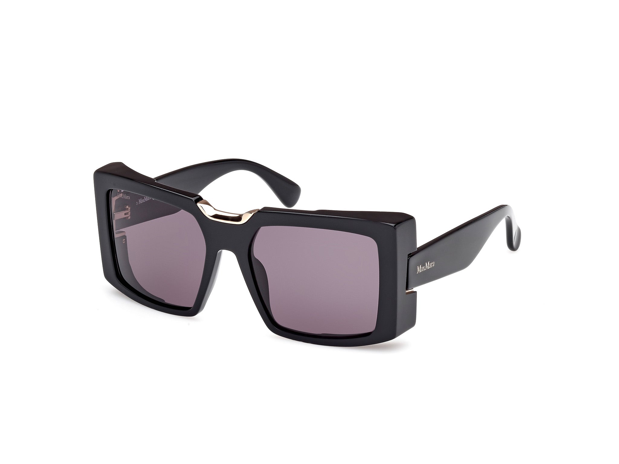 0889214532336 - Damen MM0124 SPARK6 01A Gläser SONNENBRILLEN Acetat Schwarz Rauch Quadratisch Normal