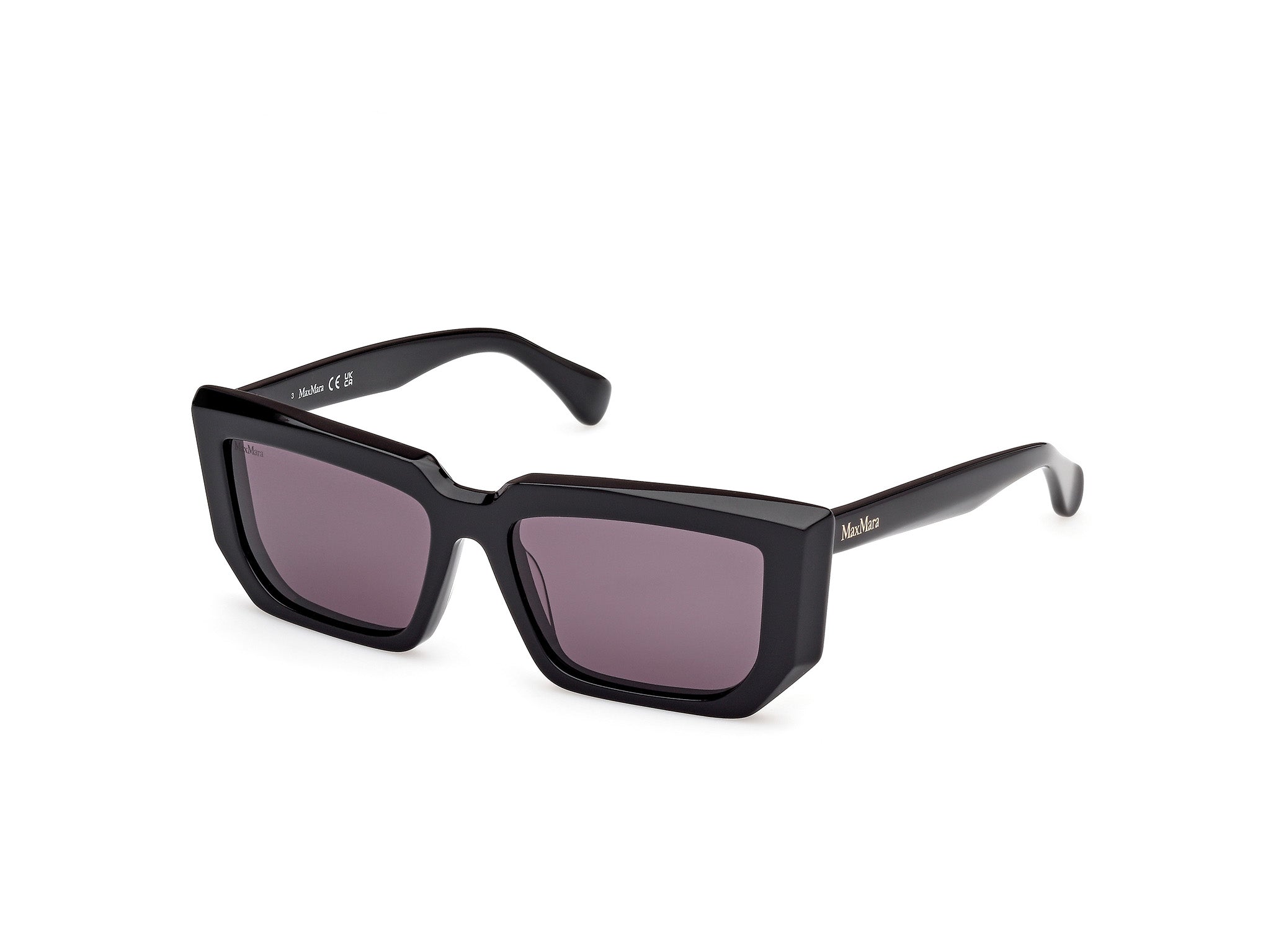 0889214532435 - Damen MM0126 01A Gläser SONNENBRILLEN Acetat Schwarz Rauch Quadratisch Normal