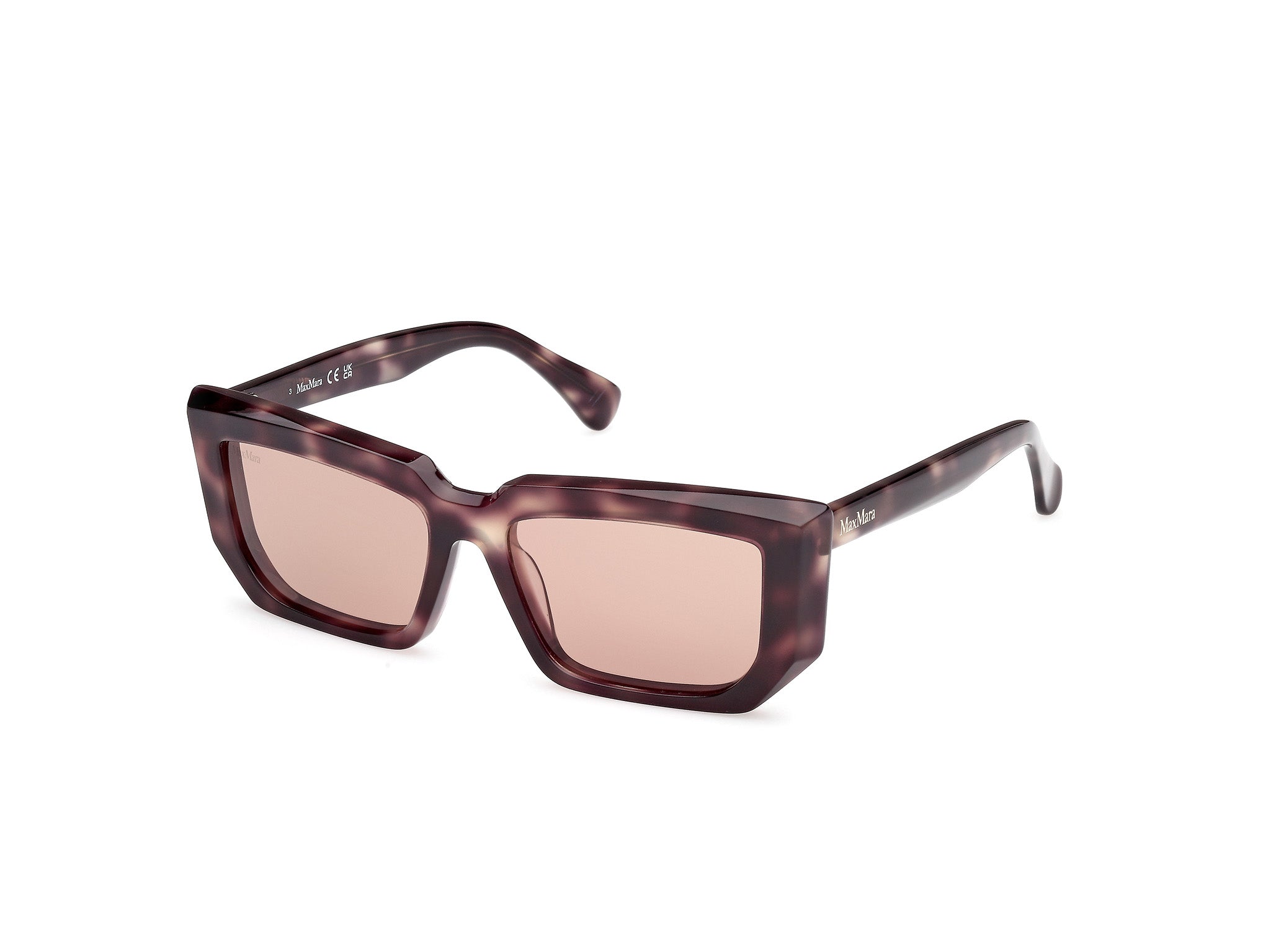 0889214532459 - Damen MM0126 55E Gläser SONNENBRILLEN Acetat Havanna Braun Quadratisch Normal