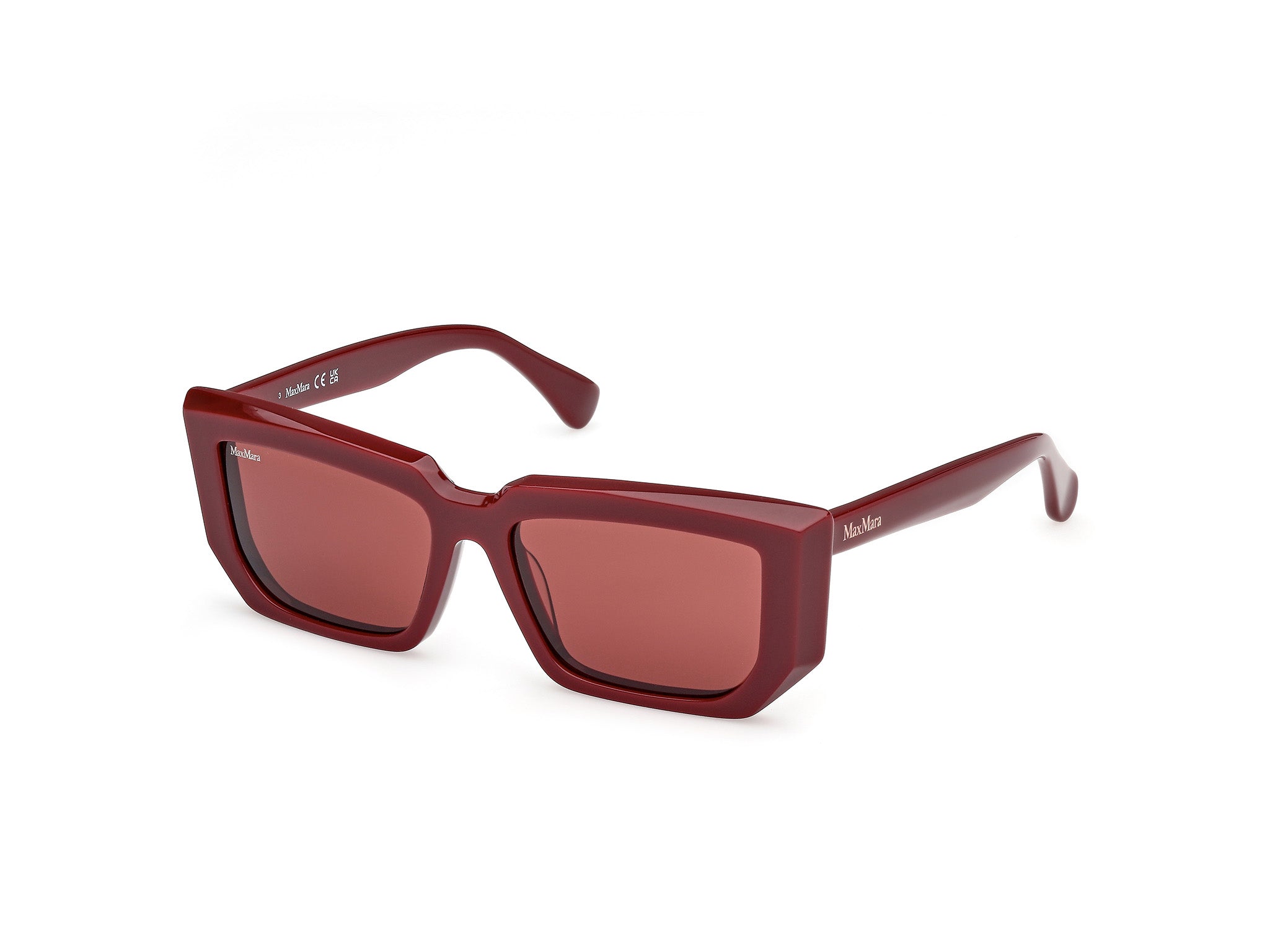 0889214532466 - Damen MM0126 69S Gläser SONNENBRILLEN Acetat Bordeaux Bordeaux Quadratisch Normal